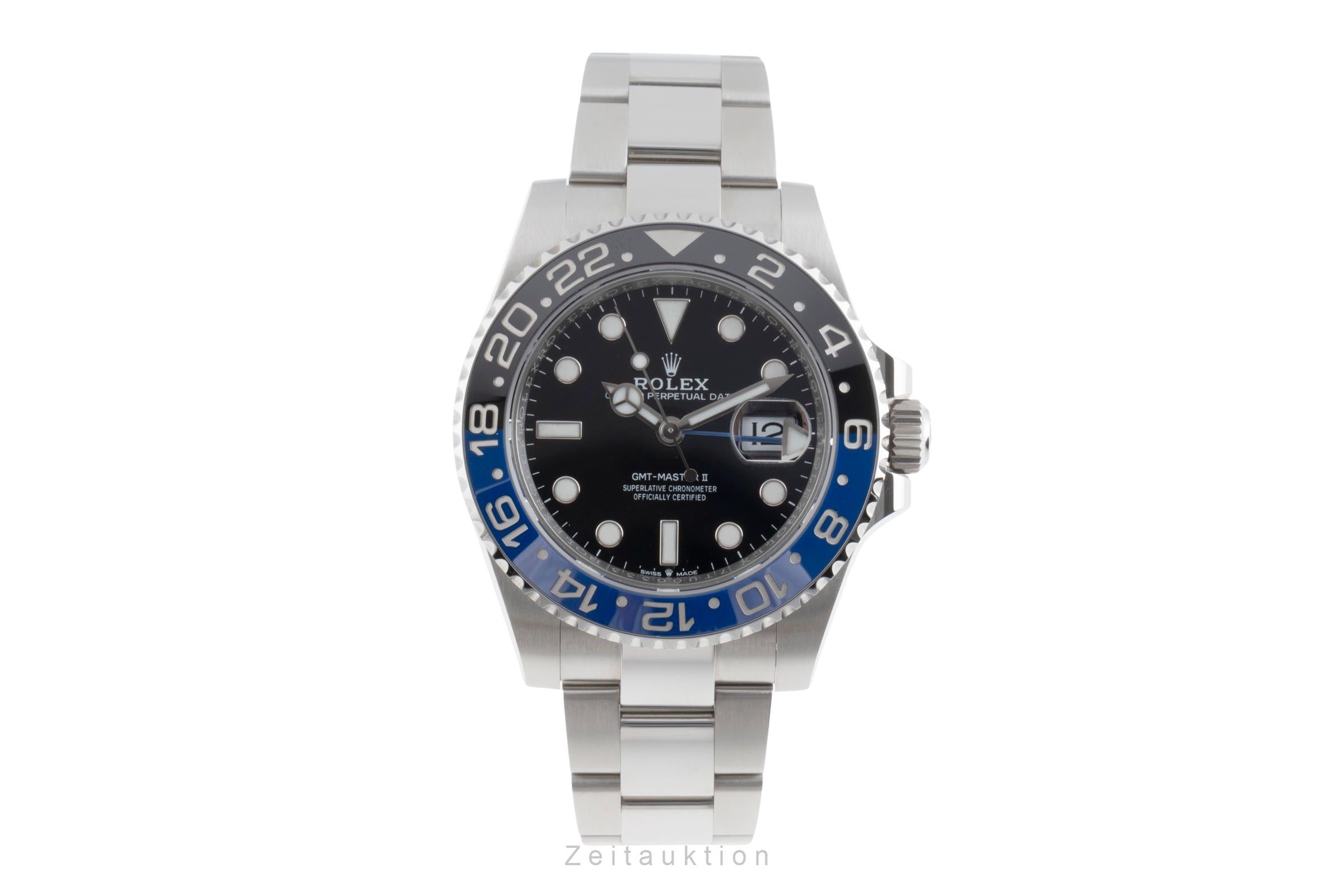 Rolex GMT-Master II acero automático reloj para caballeros 126710BLNR  [2503578]