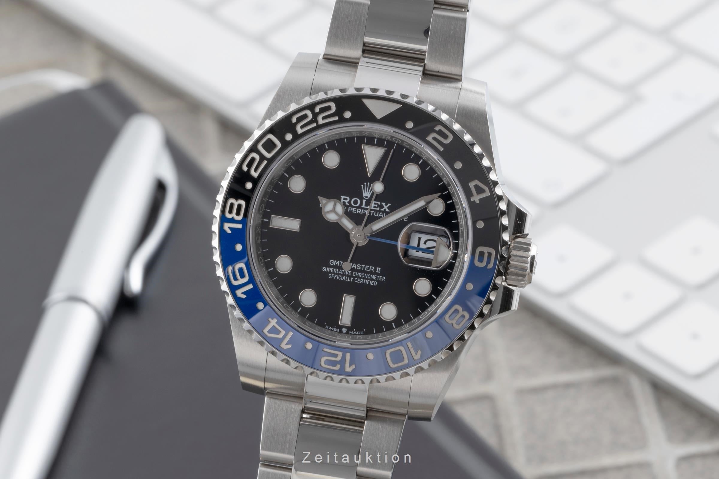 Rolex GMT-Master II acero automático reloj para caballeros 126710BLNR  [2503578]