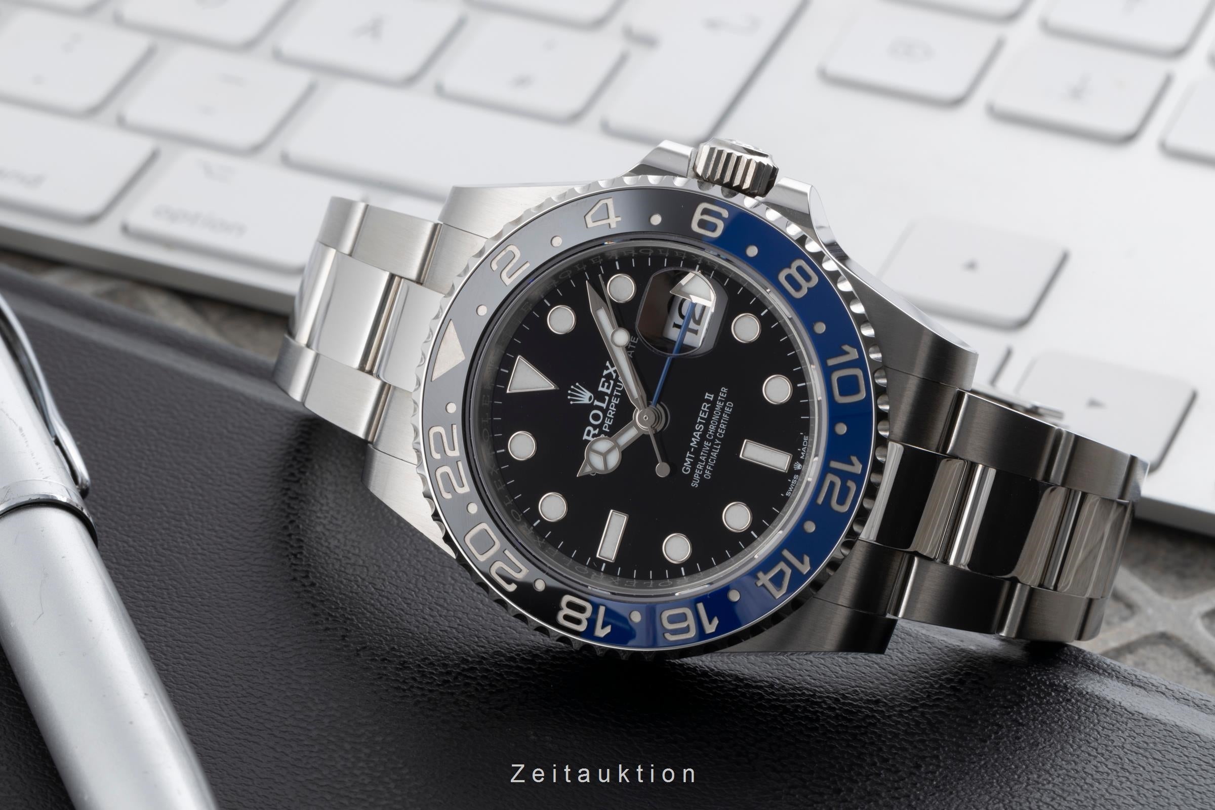 Rolex GMT-Master II acero automático reloj para caballeros 126710BLNR  [2503578]