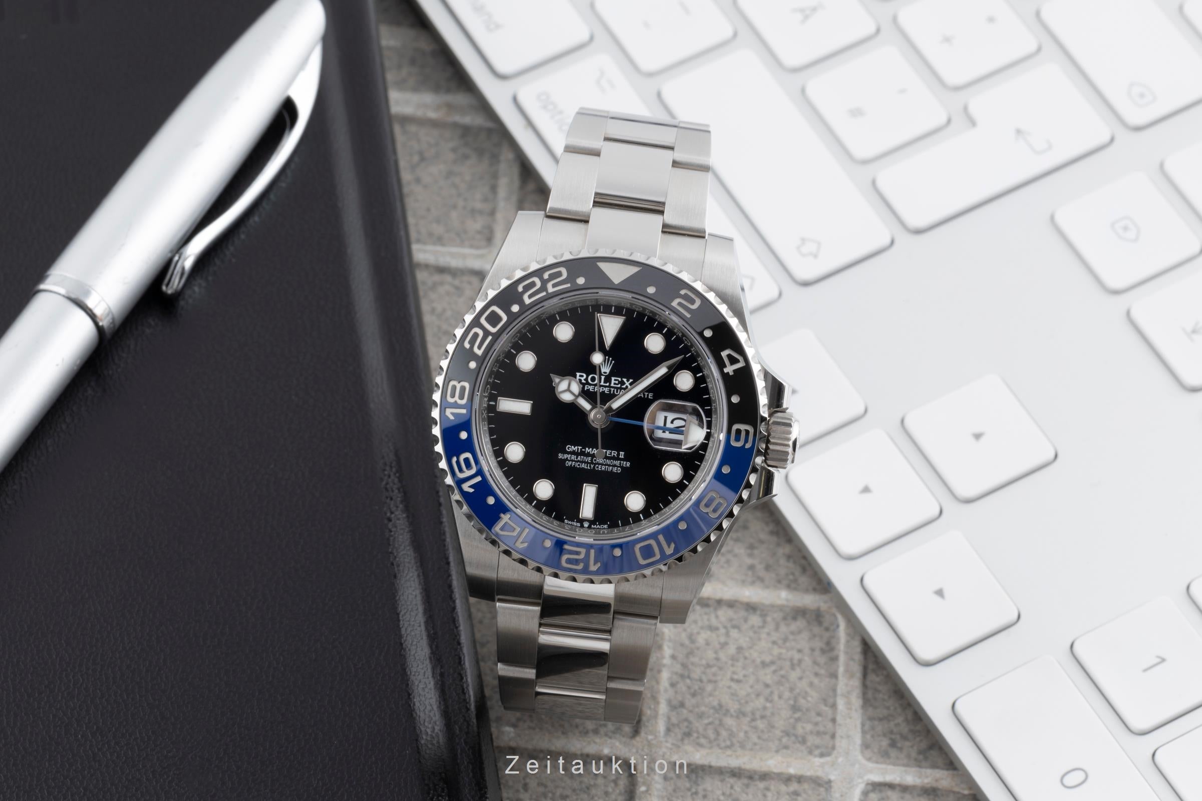 Rolex GMT-Master II acero automático reloj para caballeros 126710BLNR  [2503578]