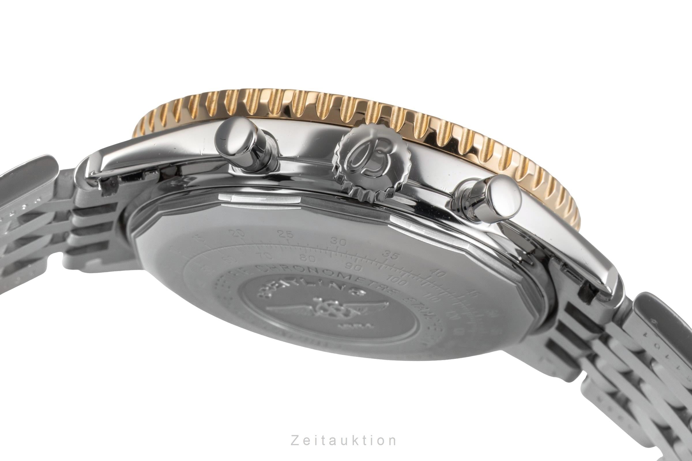 Breitling Old Navitimer Chronograph Stahl / Gold Automatik Herrenuhr Ref D13322  [2503579]