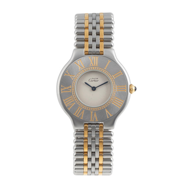 Cartier Must De Cartier 21 acier / doré quartz montre pour femmes 9010  [2503581]