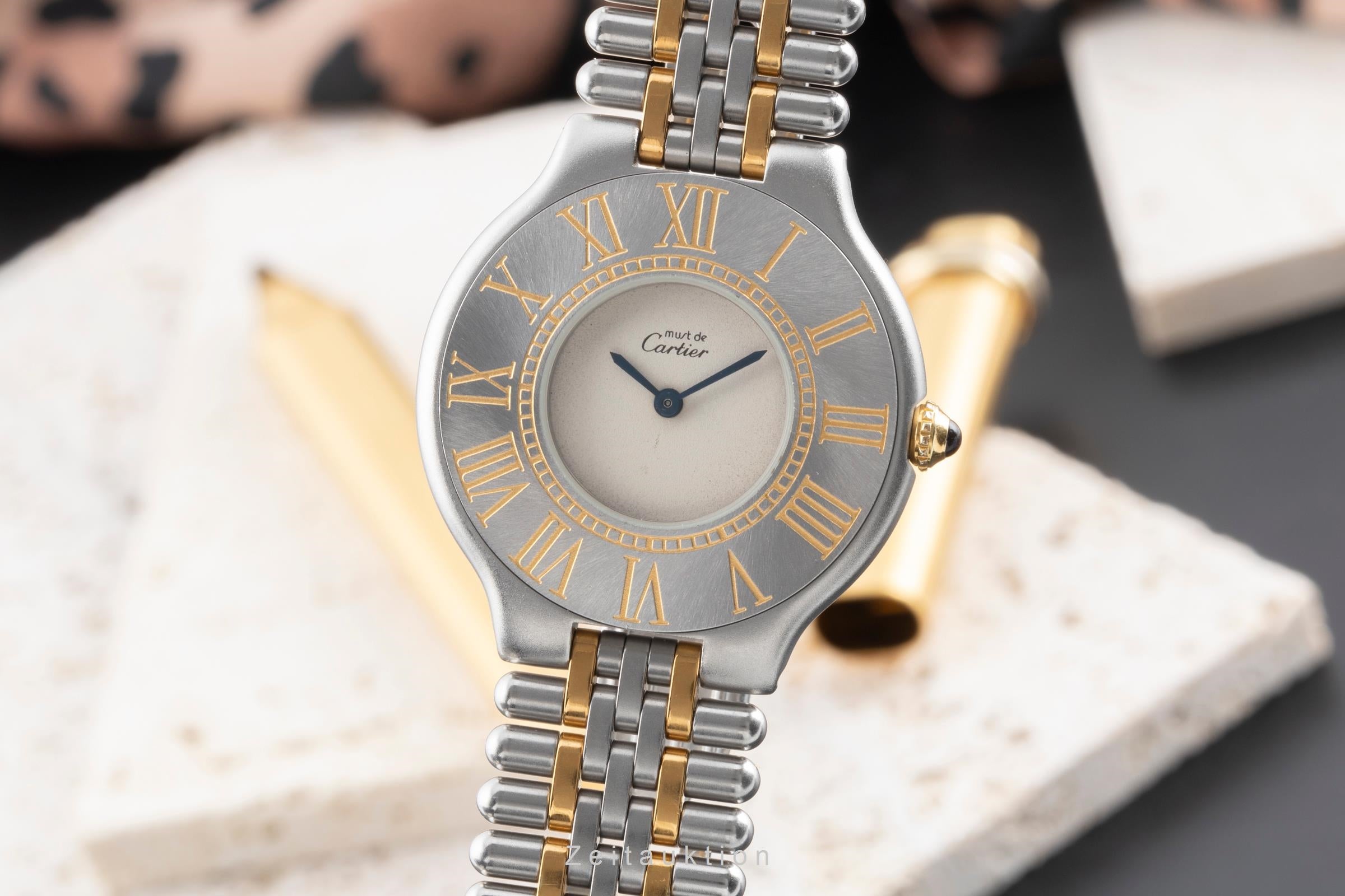 Cartier Must De Cartier 21 gilt / steel quartz Kal. 81 Ref. 9010