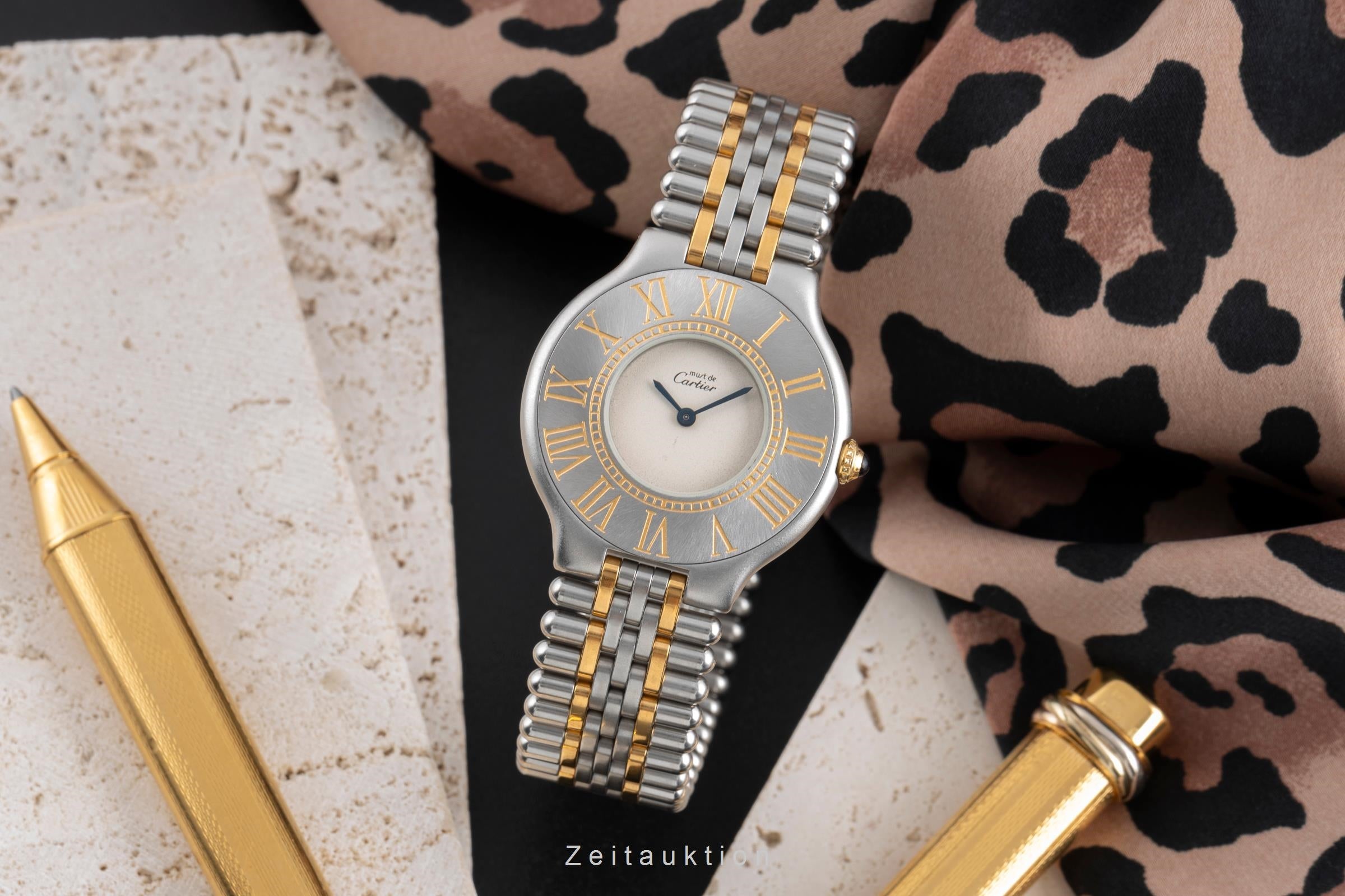 Cartier Must De Cartier 21 acier / doré quartz montre pour femmes 9010  [2503581]