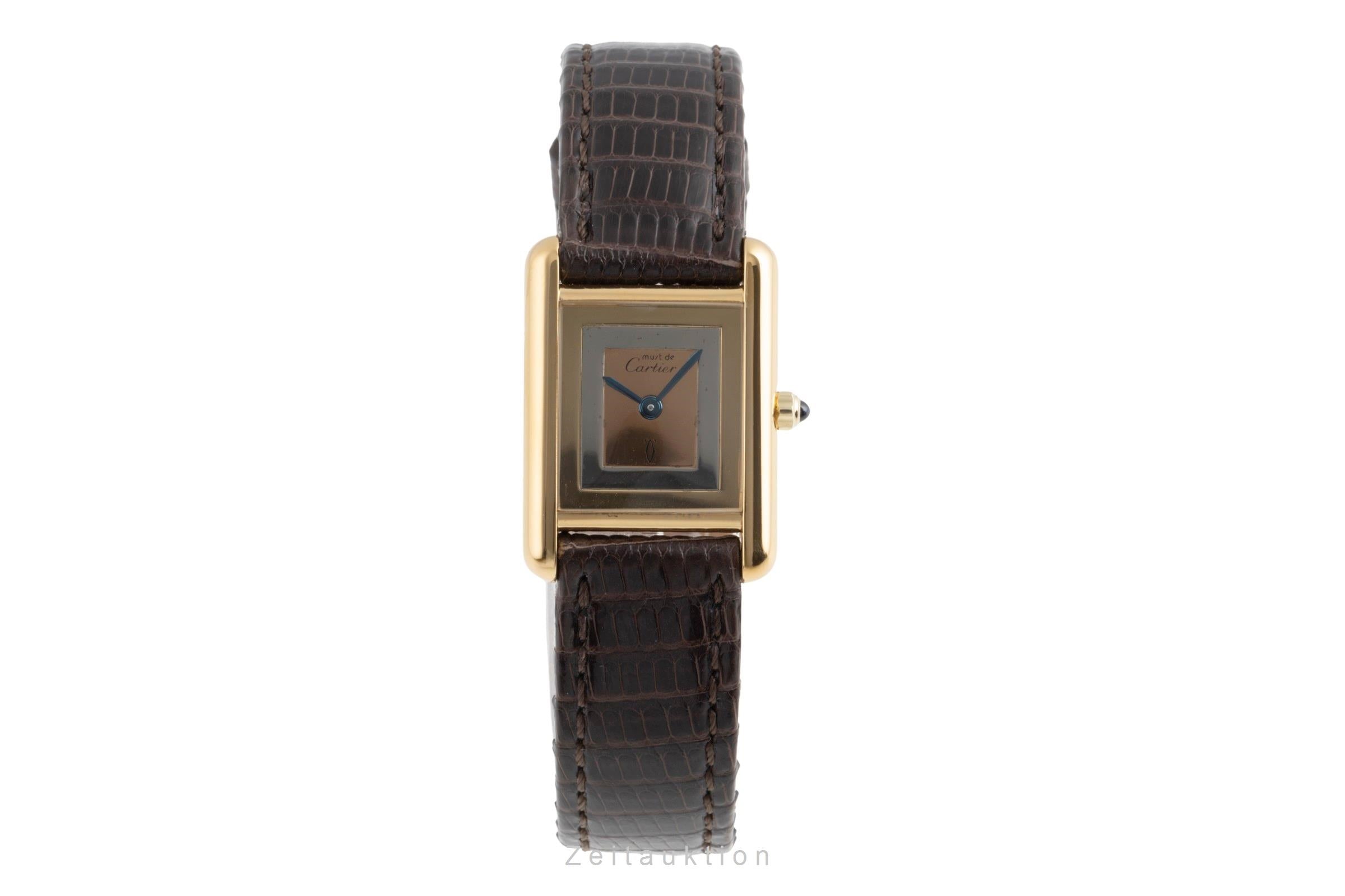 Cartier Tank silver-gilt quartz Kal. 66 Ref. 366001, 849 191 23
