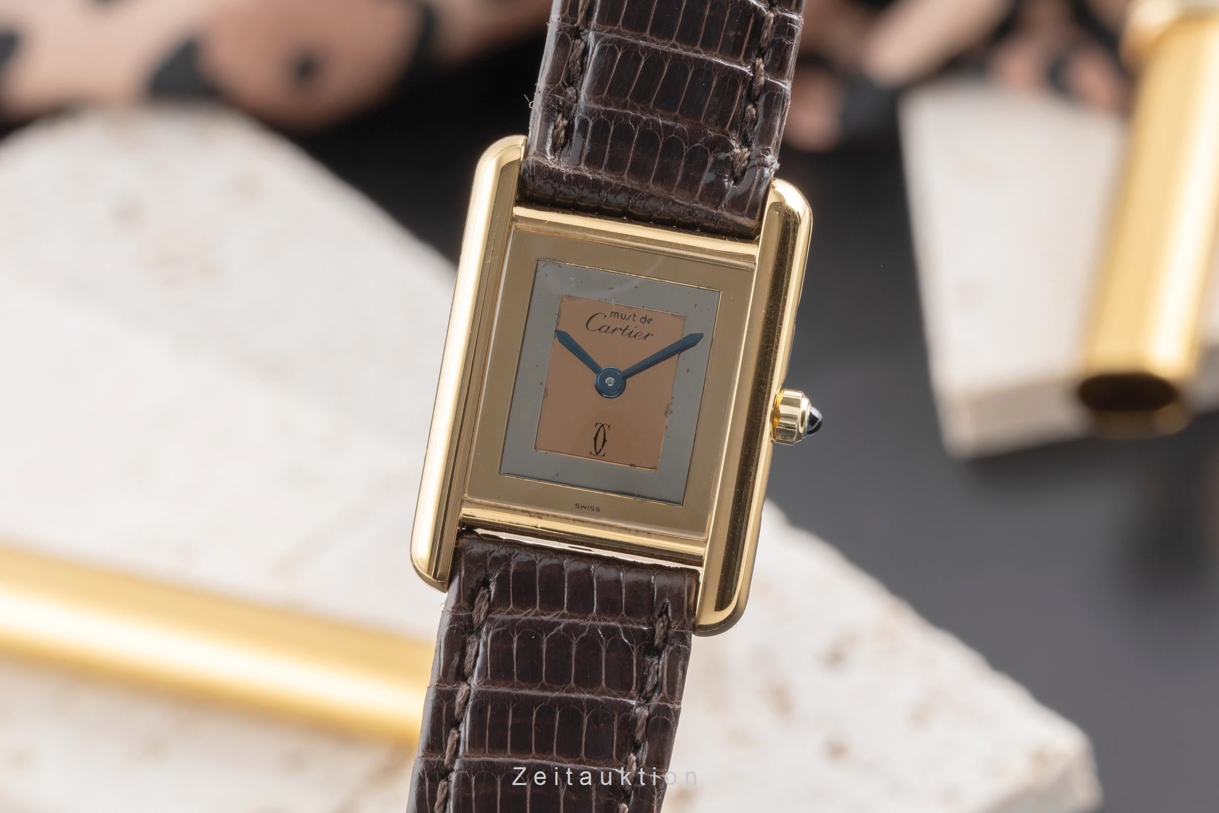 Cartier Tank silver-gilt quartz Kal. 66 Ref. 366001, 849 191 23