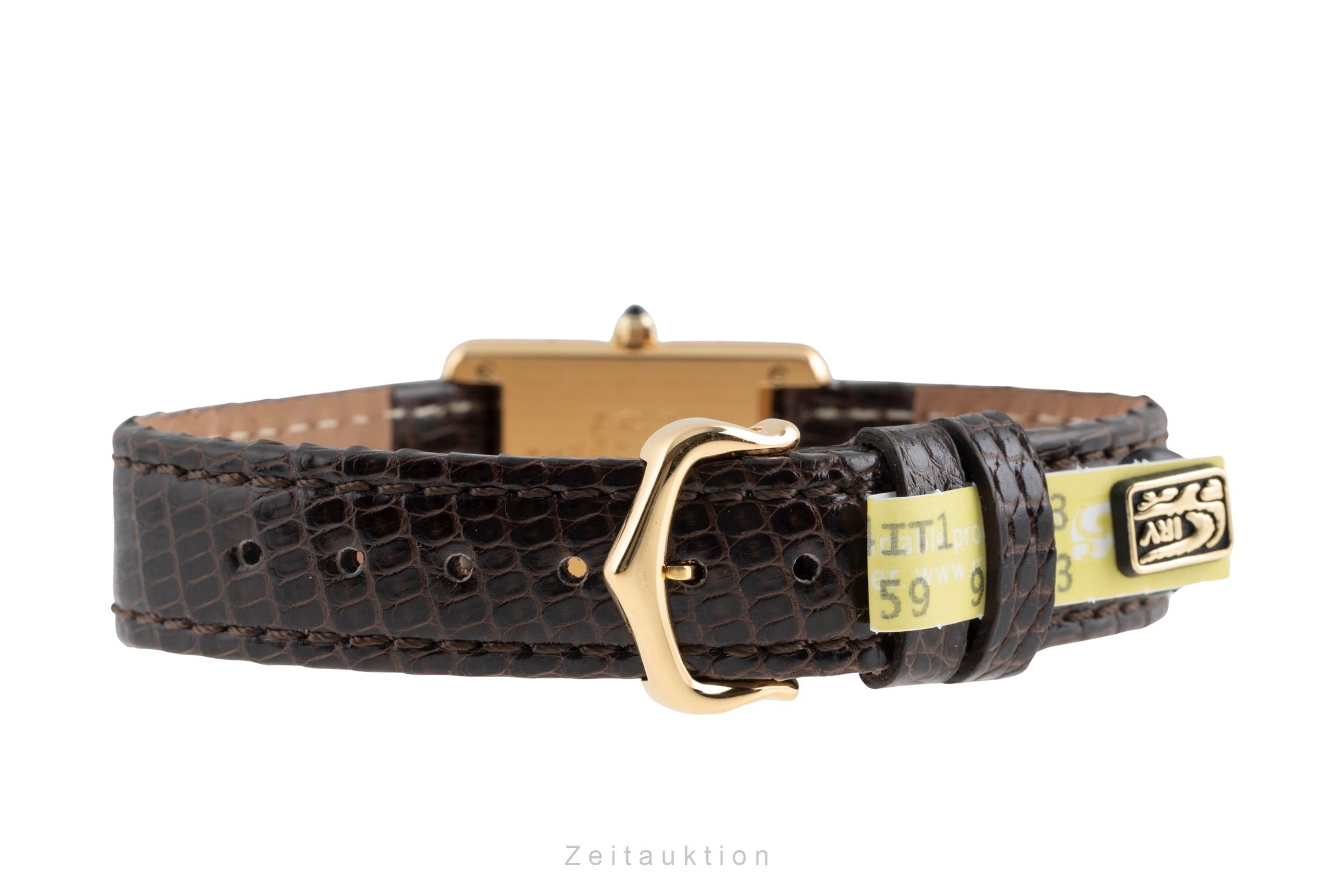 Cartier Tank argent doré quartz montre pour femmes 366001, 849 191 23  [2503583]