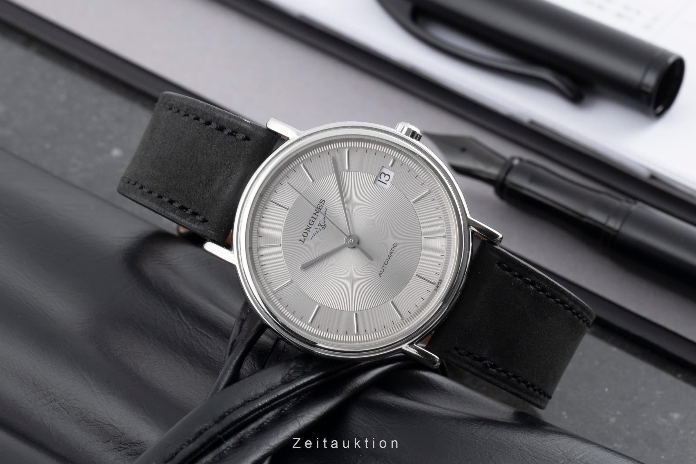 Longines Presence Stahl Automatik Herrenuhr Ref. L4.721.4.78.2 B&P [2503584]