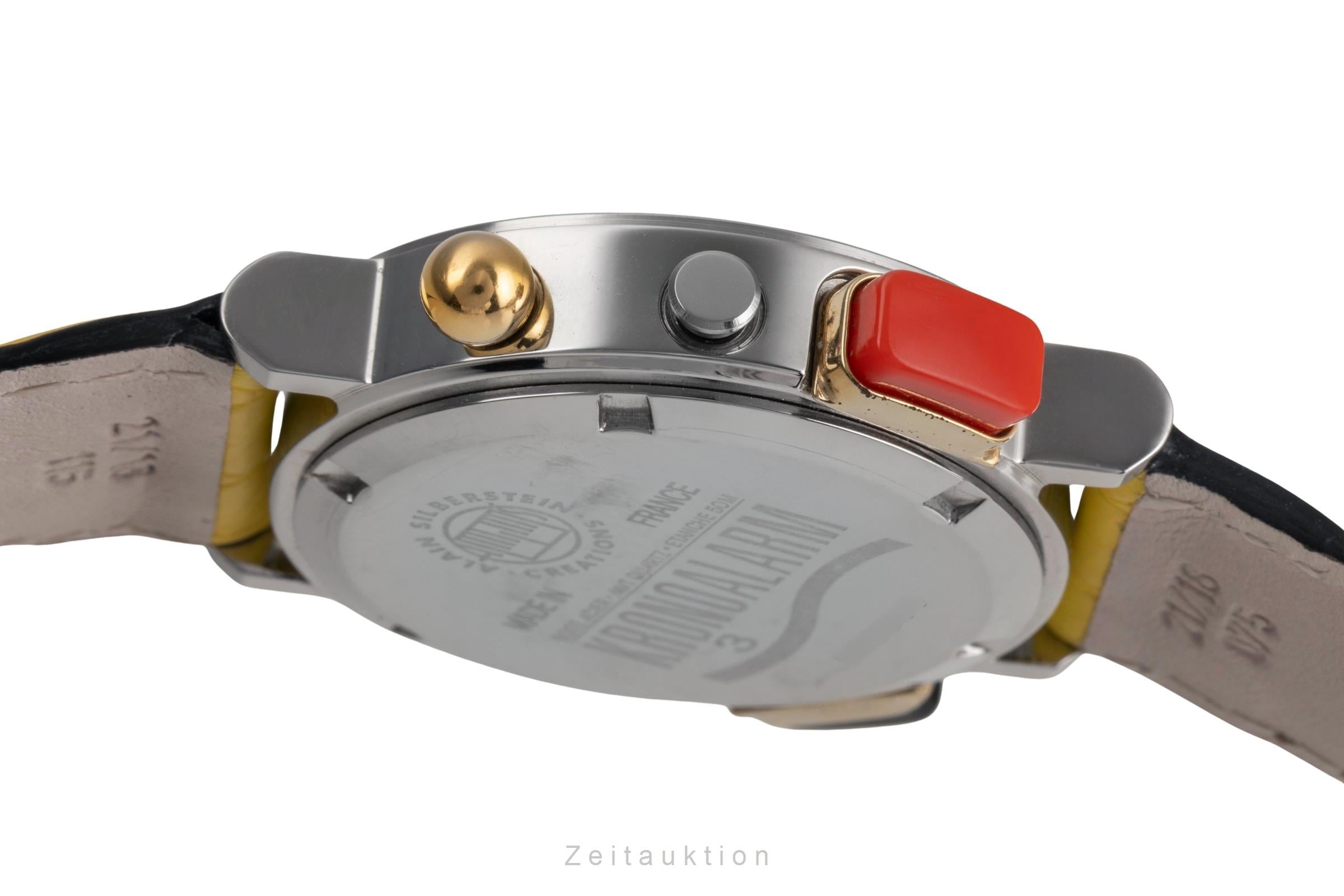 Alain Silberstein Kronoalarm chronograph steel quartz men's watch Limited  [2503585]