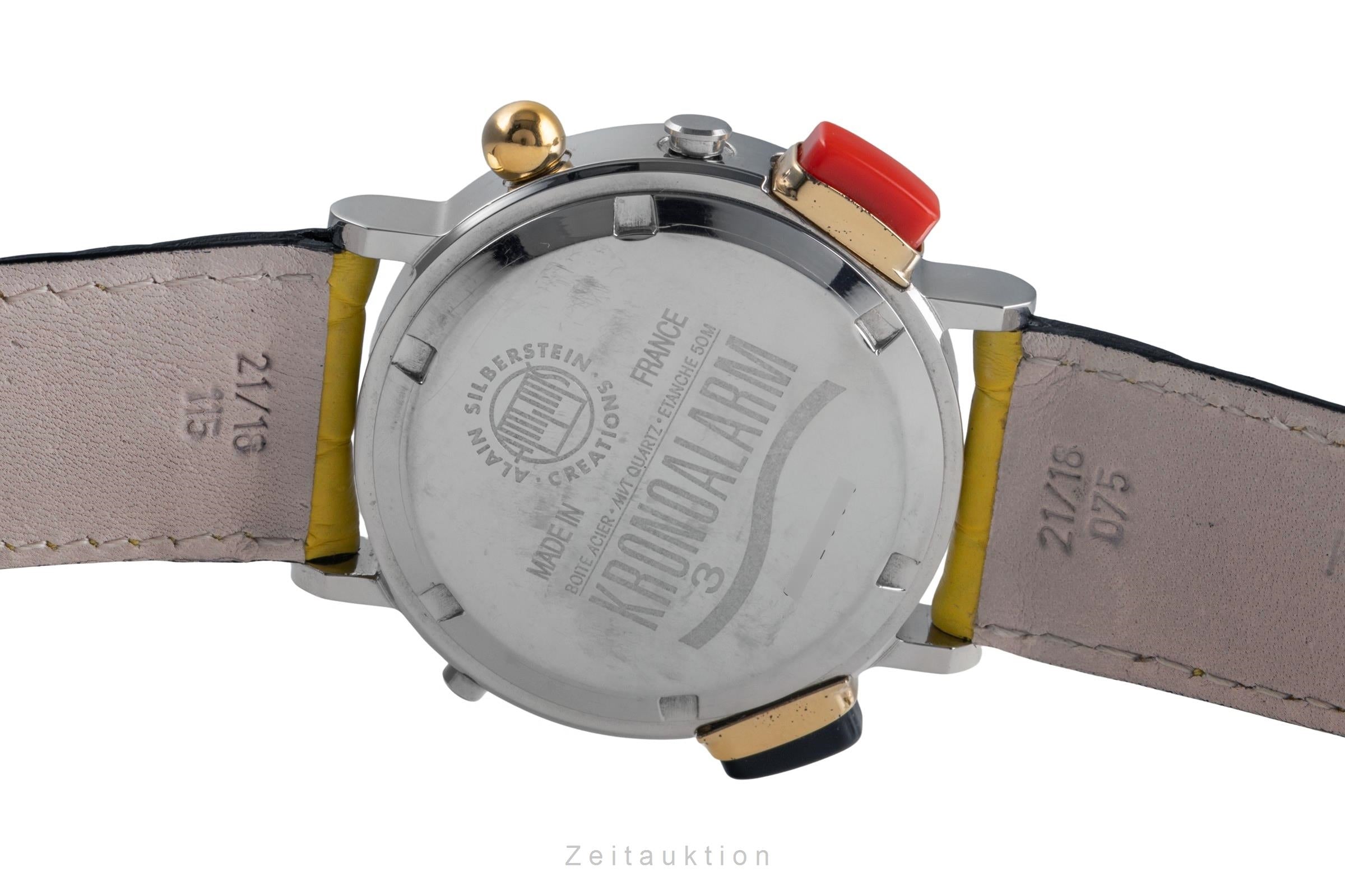 Alain Silberstein Kronoalarm chronograph steel quartz LIMITED