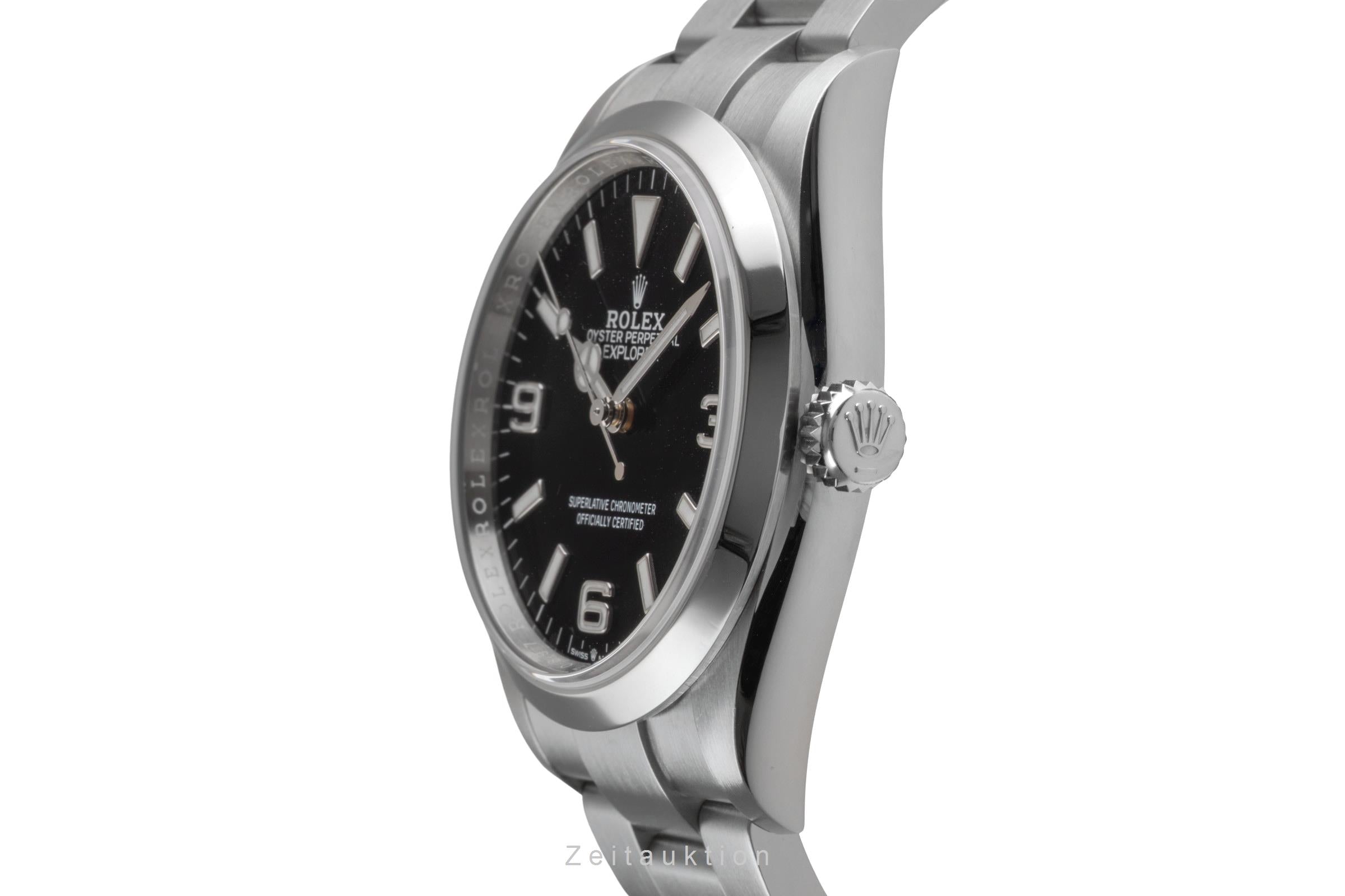 Rolex Explorer Oyster Edelstahl Automatik Herrenuhr Ref. 124270 B&P 2022 [2503590]