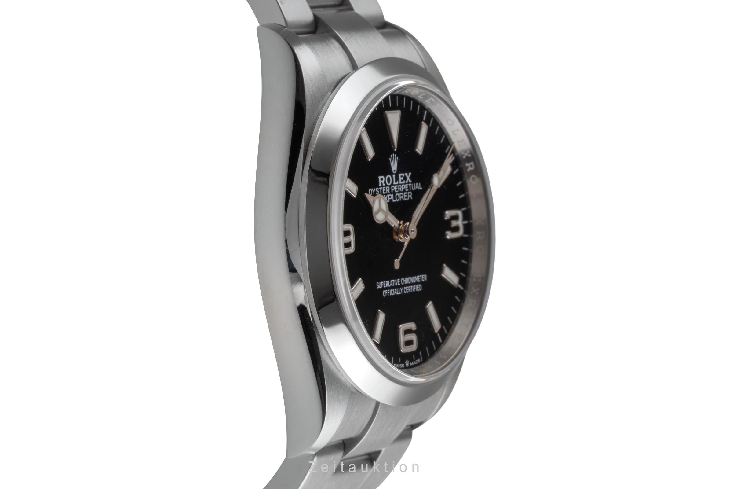 Rolex Explorer Oyster Edelstahl Automatik Herrenuhr Ref. 124270 B&P 2022 [2503590]