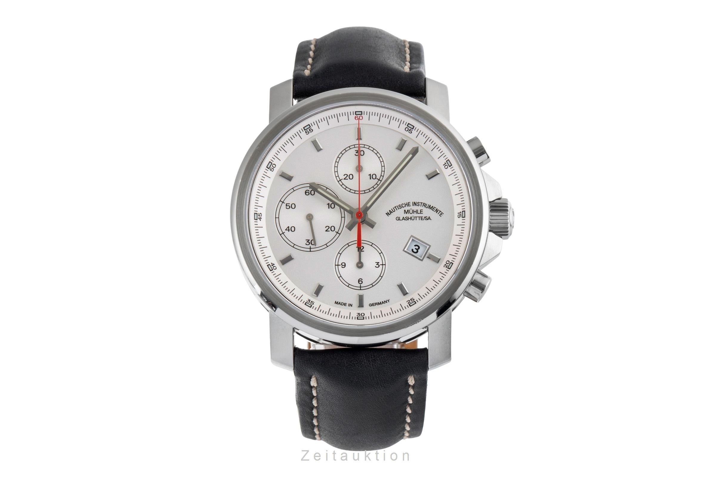 Mühle 29er Chronograph chronographe acier automatique montre pour hommes M1-25-41-LB  [2503607]