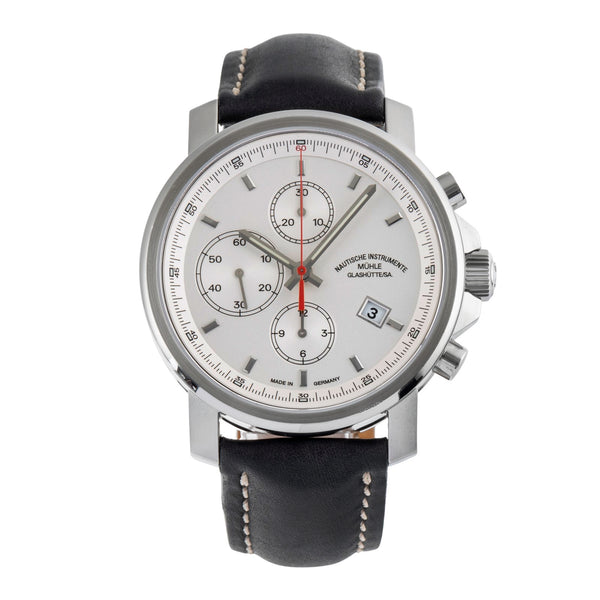 Mühle 29er Chronograph chronographe acier automatique montre pour hommes M1-25-41-LB  [2503607]