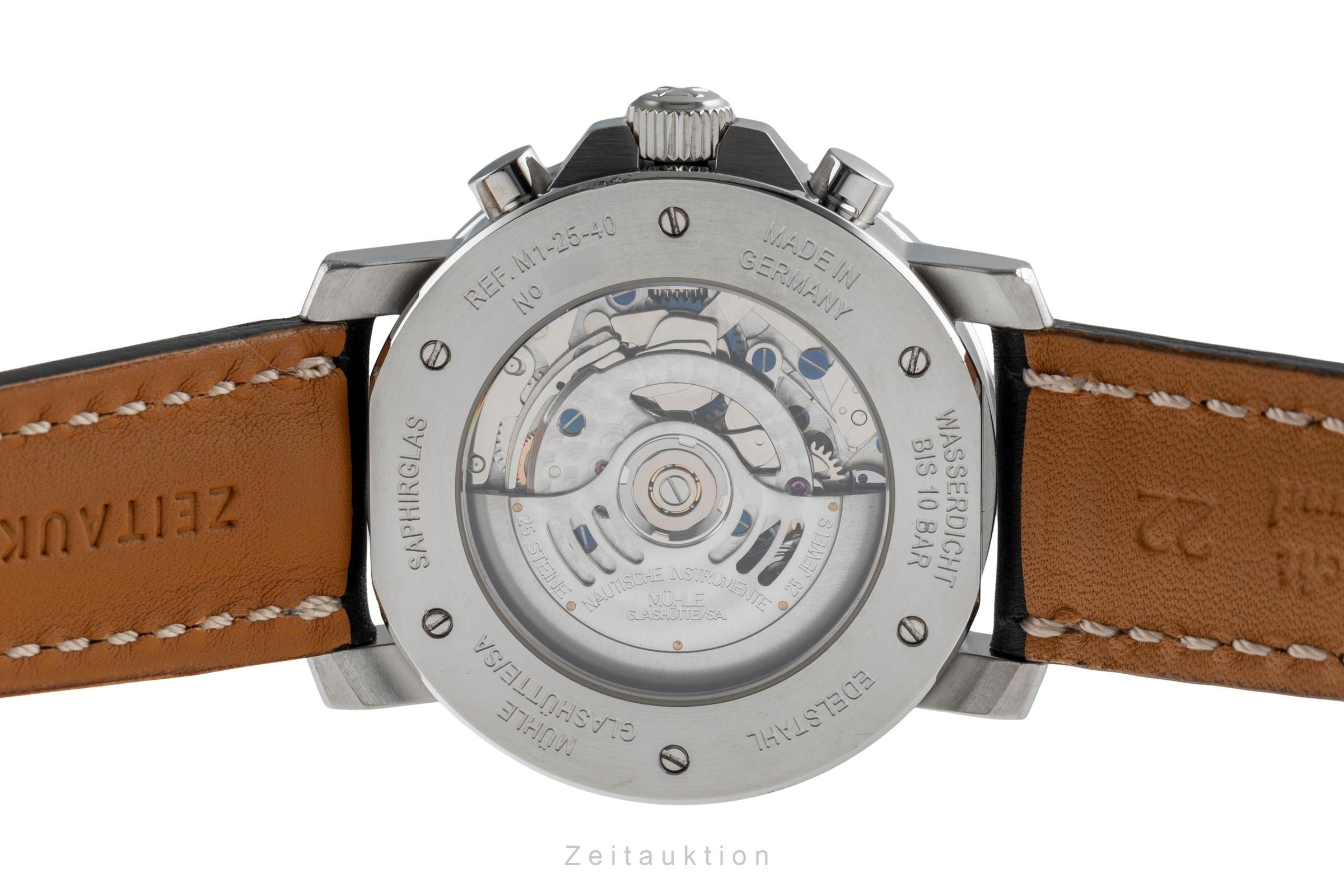 Mühle 29er Chronograph chronographe acier automatique montre pour hommes M1-25-41-LB  [2503607]