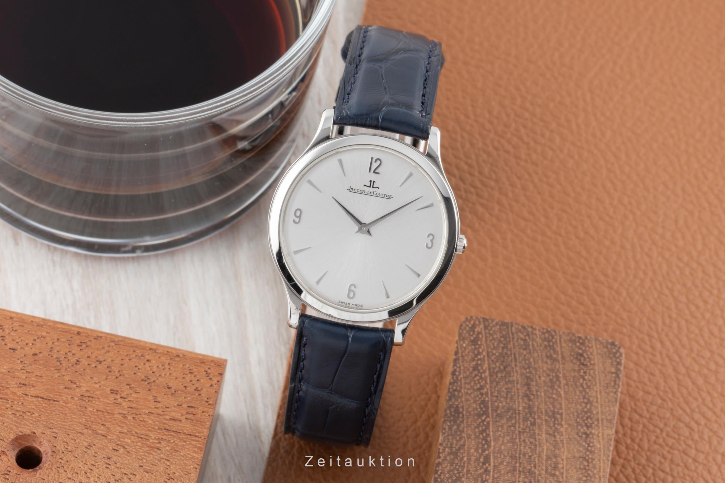 Jaeger LeCoultre Master Ultra Thin acero cuerda manual reloj para caballeros Q1458504 , 145.8.79.S  [2503612]