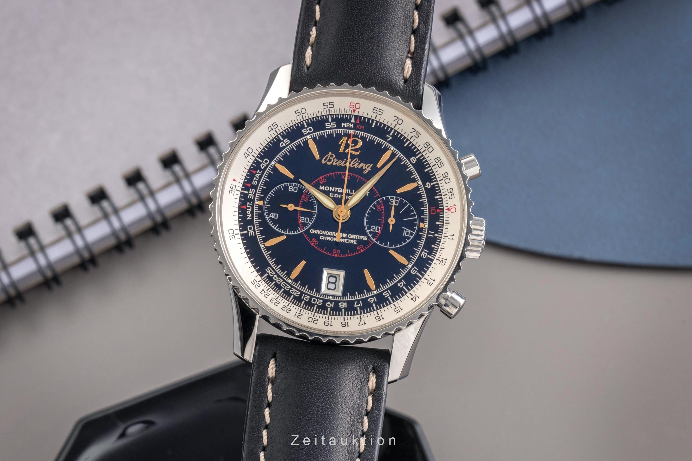 Breitling Montbrillant chronograph steel manual winding Kal. B48