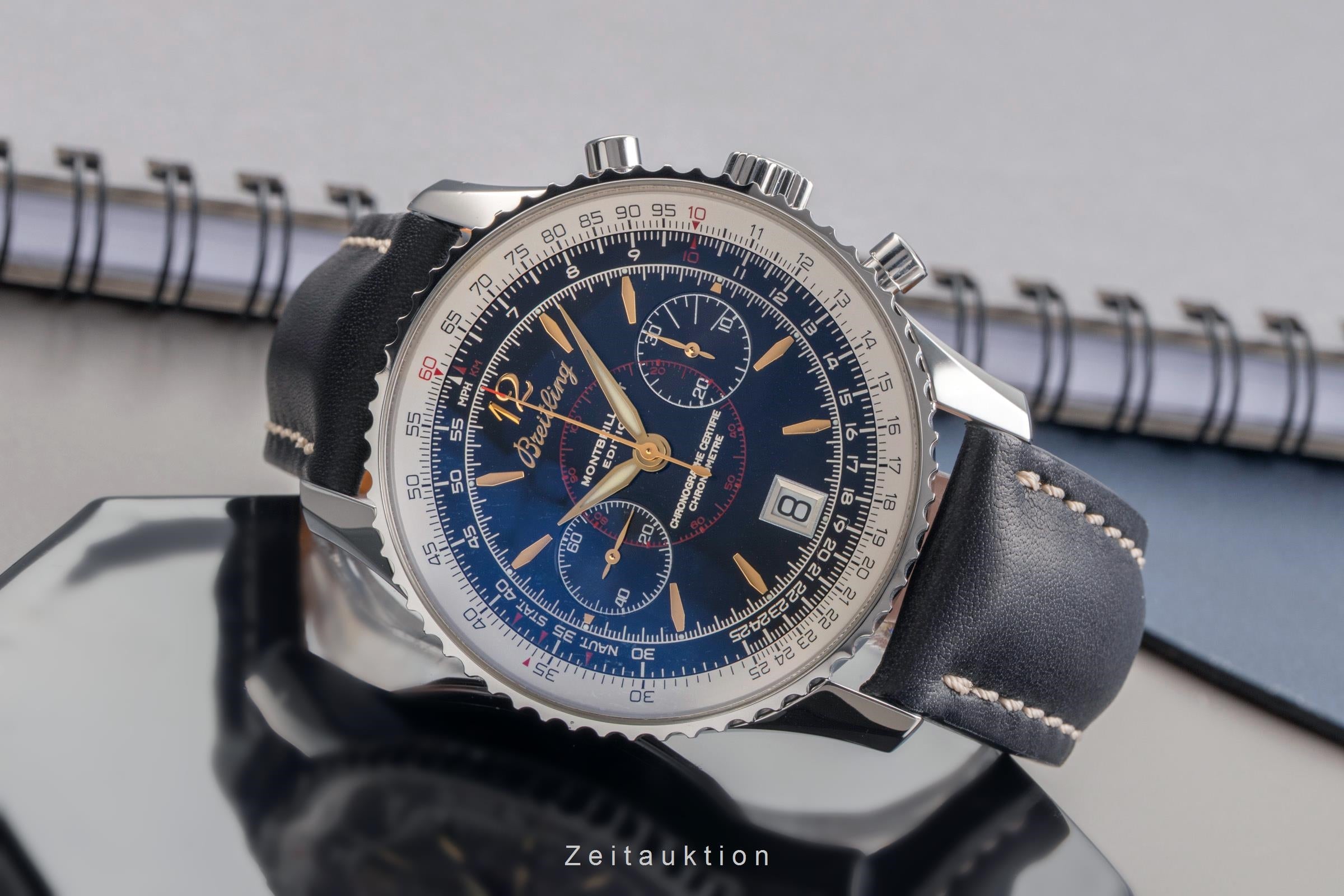 Breitling Montbrillant chronograph steel manual winding Kal. B48