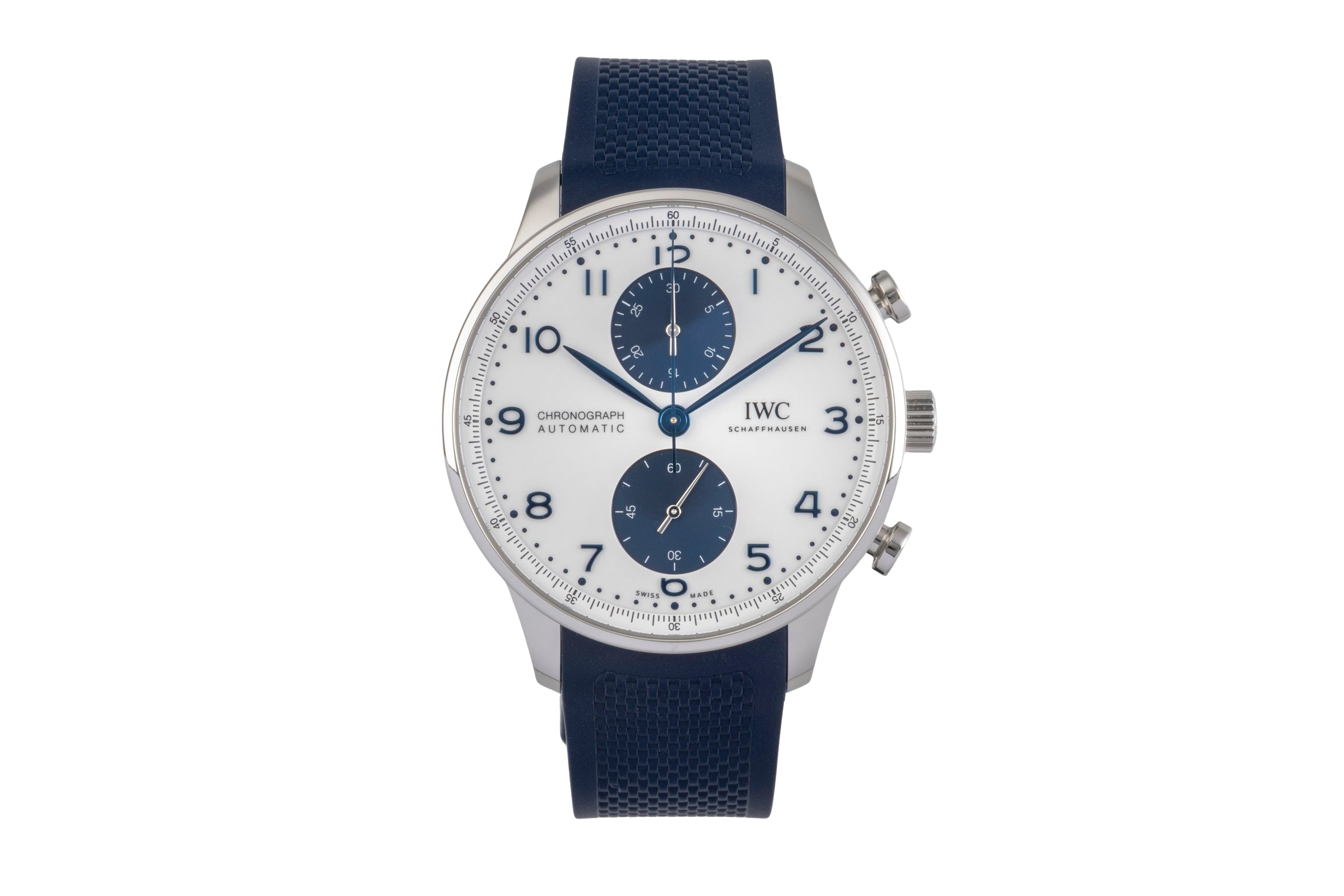 IWC Portugieser chronograph steel automatic men's watch IW371620 LP: 9100EUR  [2503630]