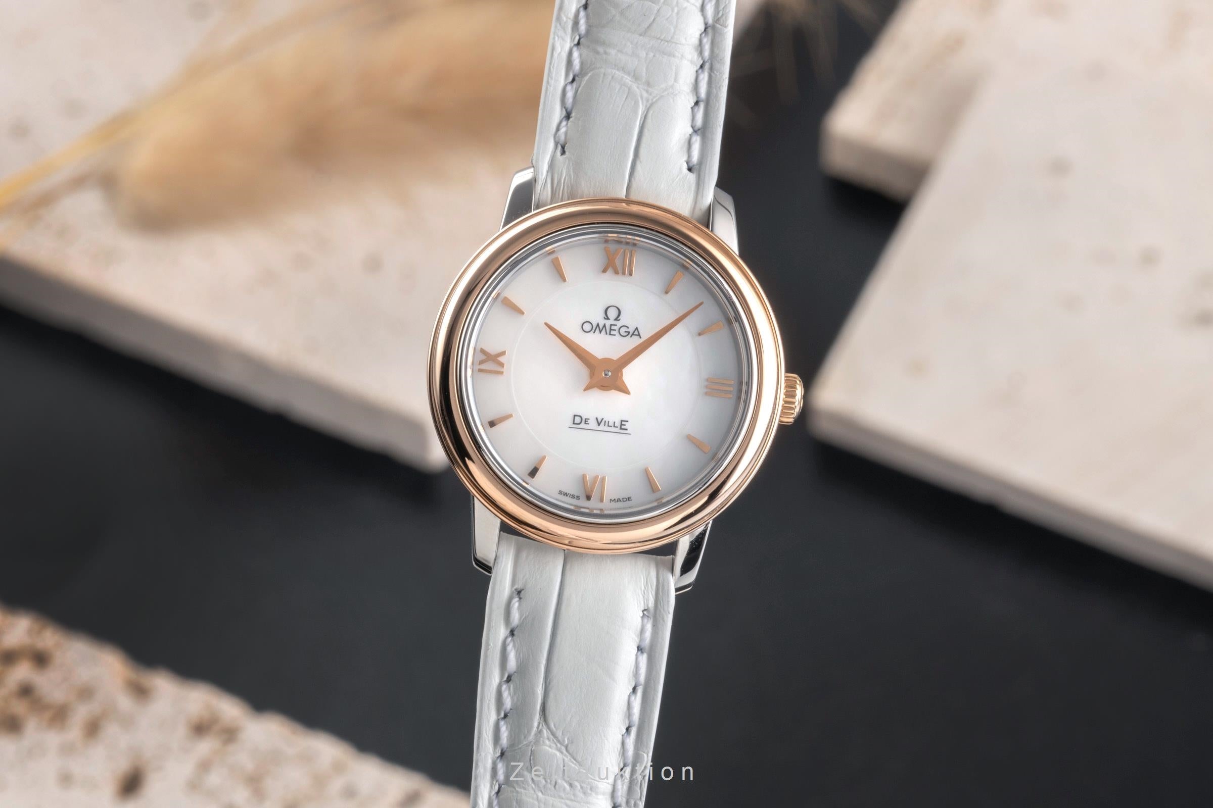 Omega De Ville acier / or  quartz montre pour femmes 424.20.24.60.05.002 LP: 5500EUR  [2503631]