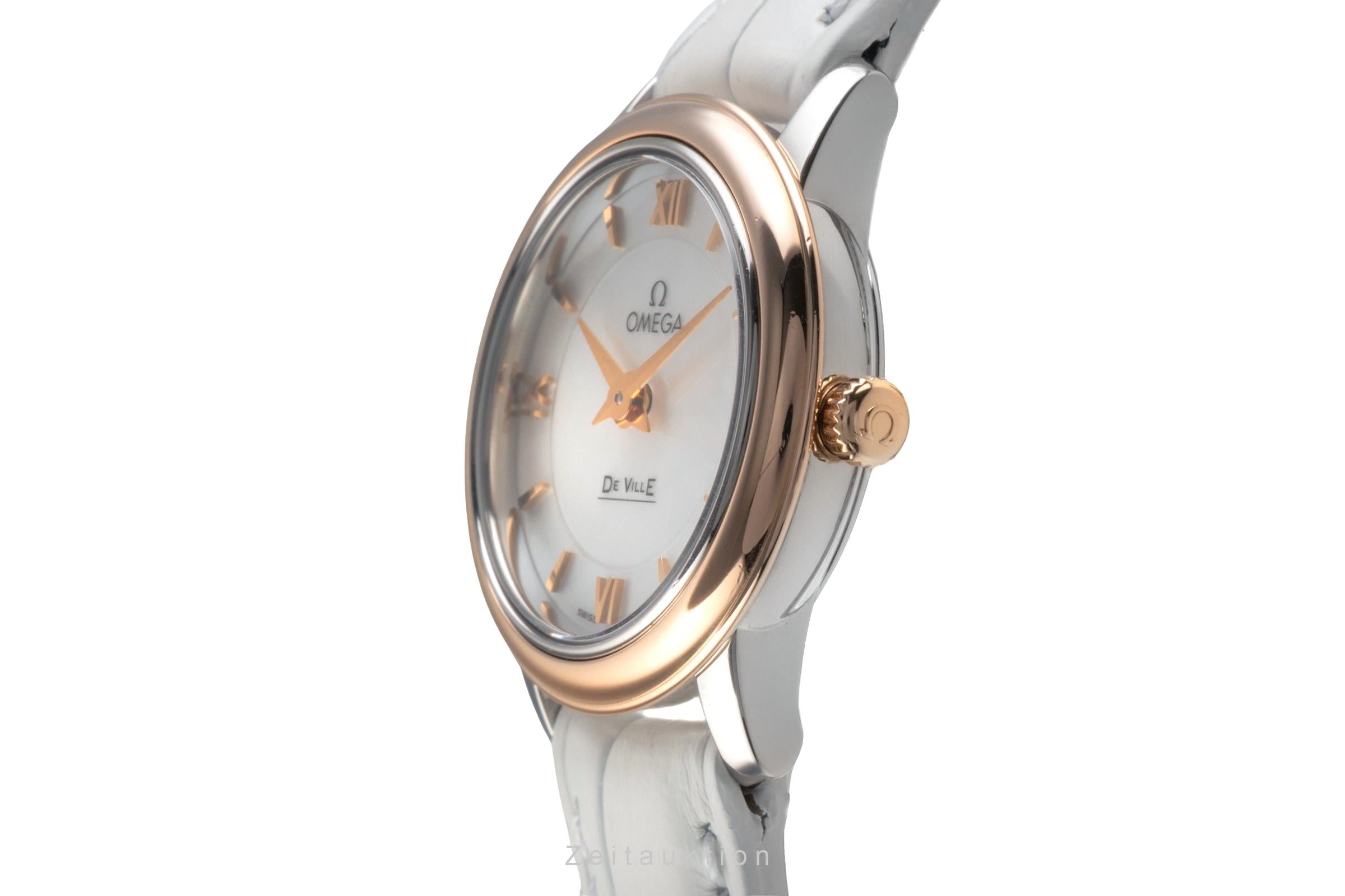 Omega De Ville Stahl / Rotgold MOP Damenuhr Ref. 424.20.24.60.05.002 Papiere [2503631]