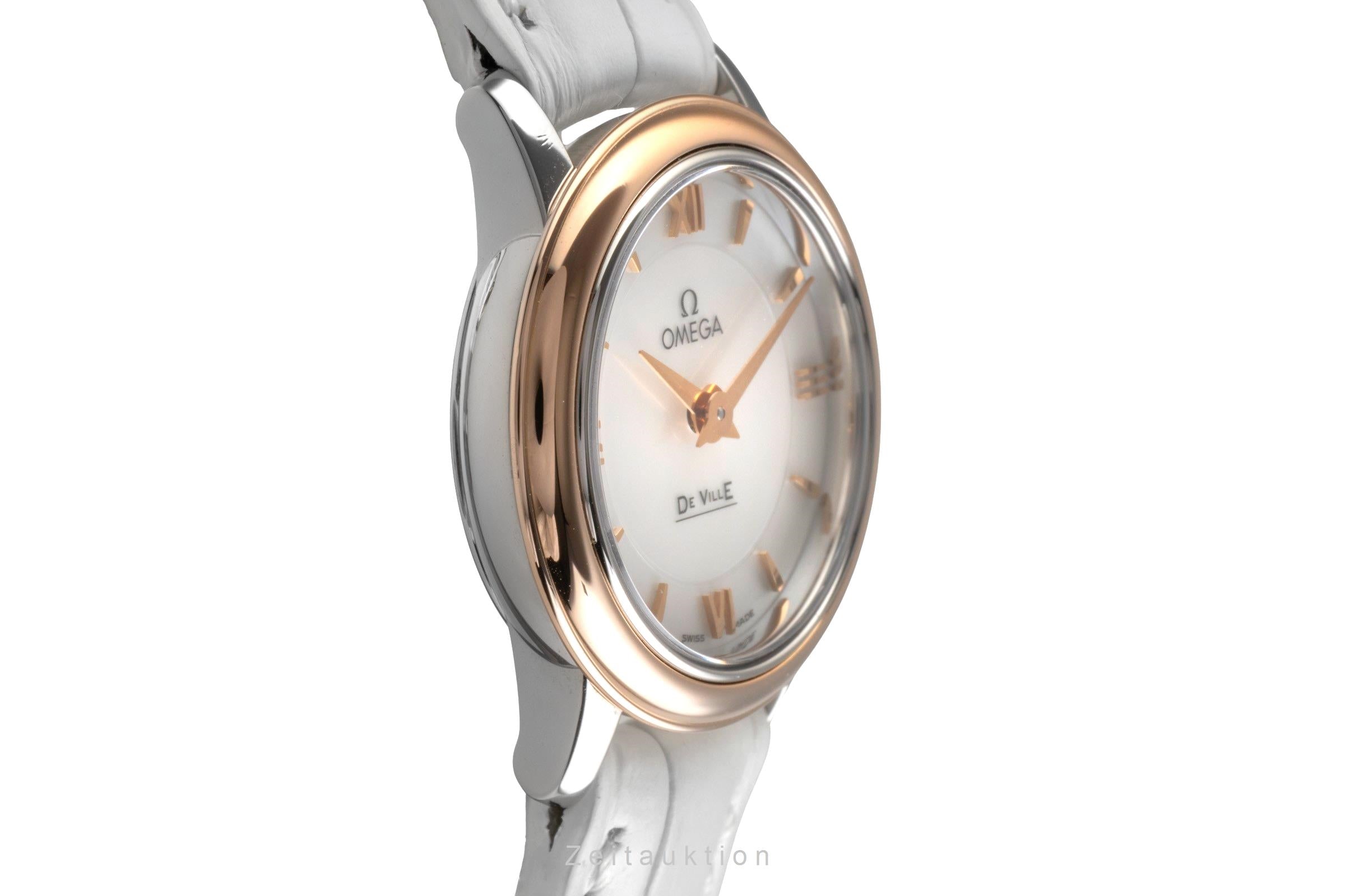 Omega De Ville Stahl / Rotgold MOP Damenuhr Ref. 424.20.24.60.05.002 Papiere [2503631]