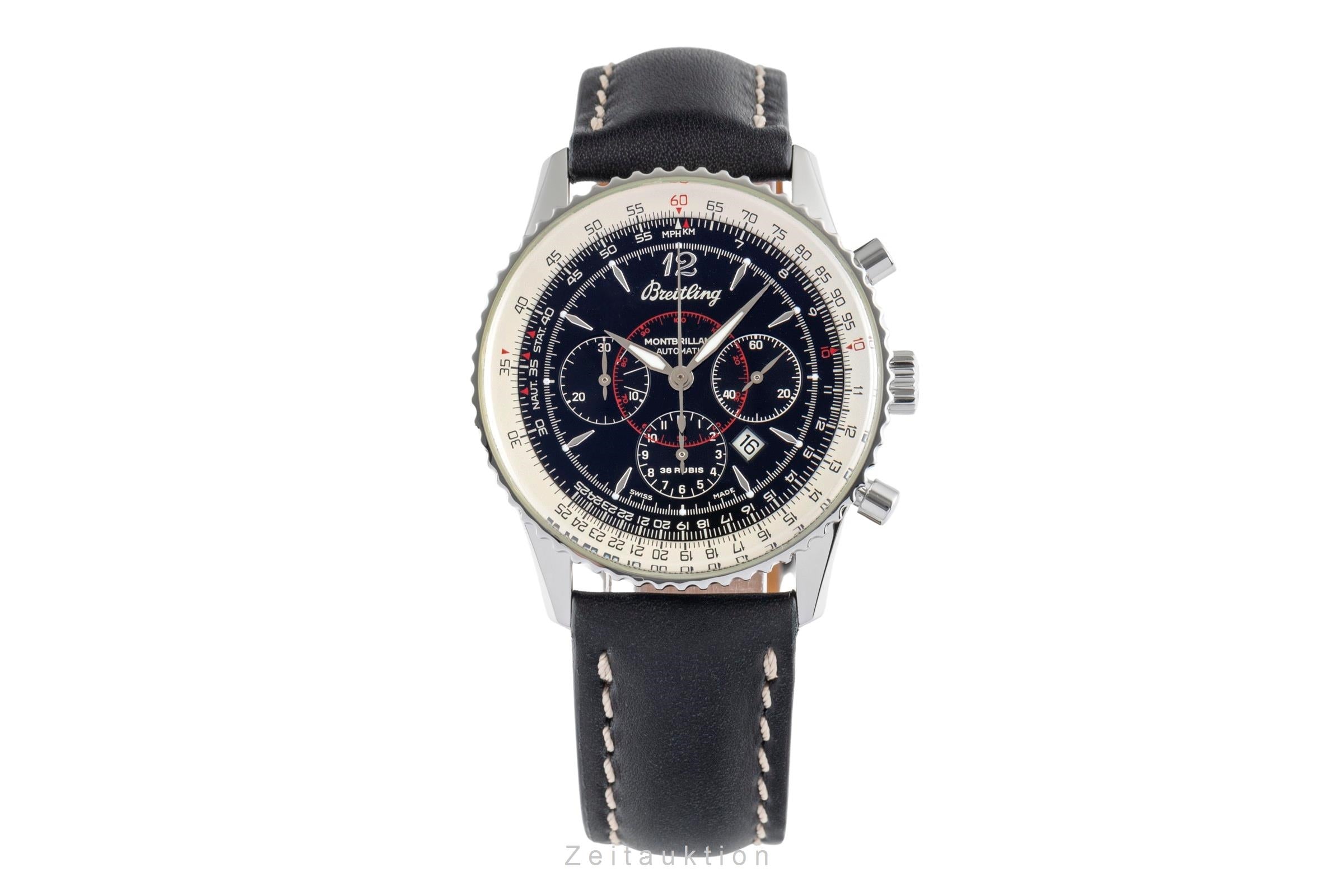 Breitling Montbrillant acier automatique montre pour hommes A41030  [2503634]