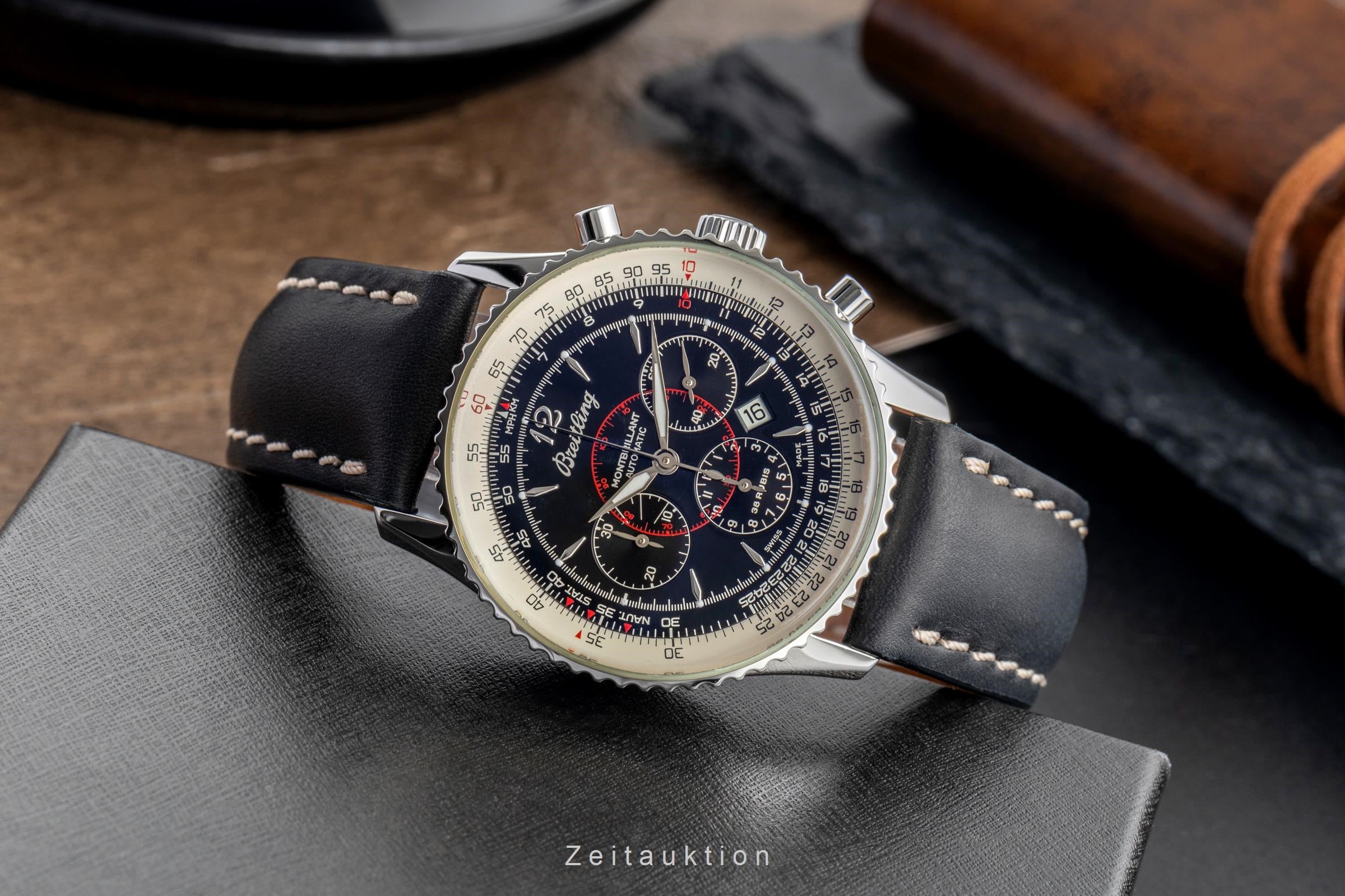 Breitling Montbrillant acier automatique montre pour hommes A41030  [2503634]