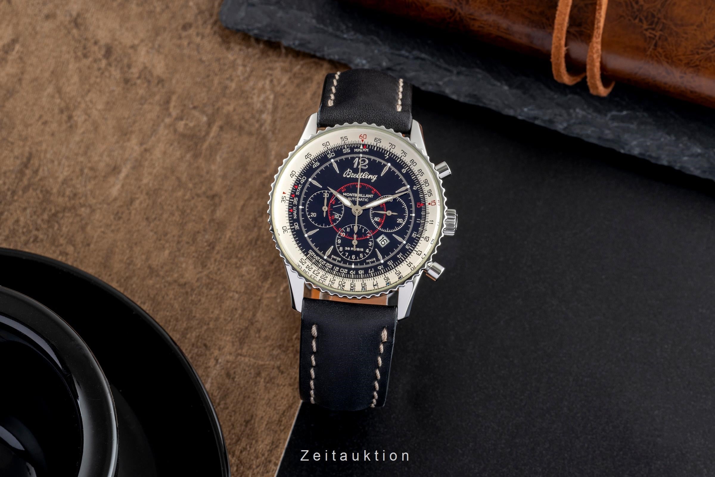 Breitling Montbrillant acier automatique montre pour hommes A41030  [2503634]