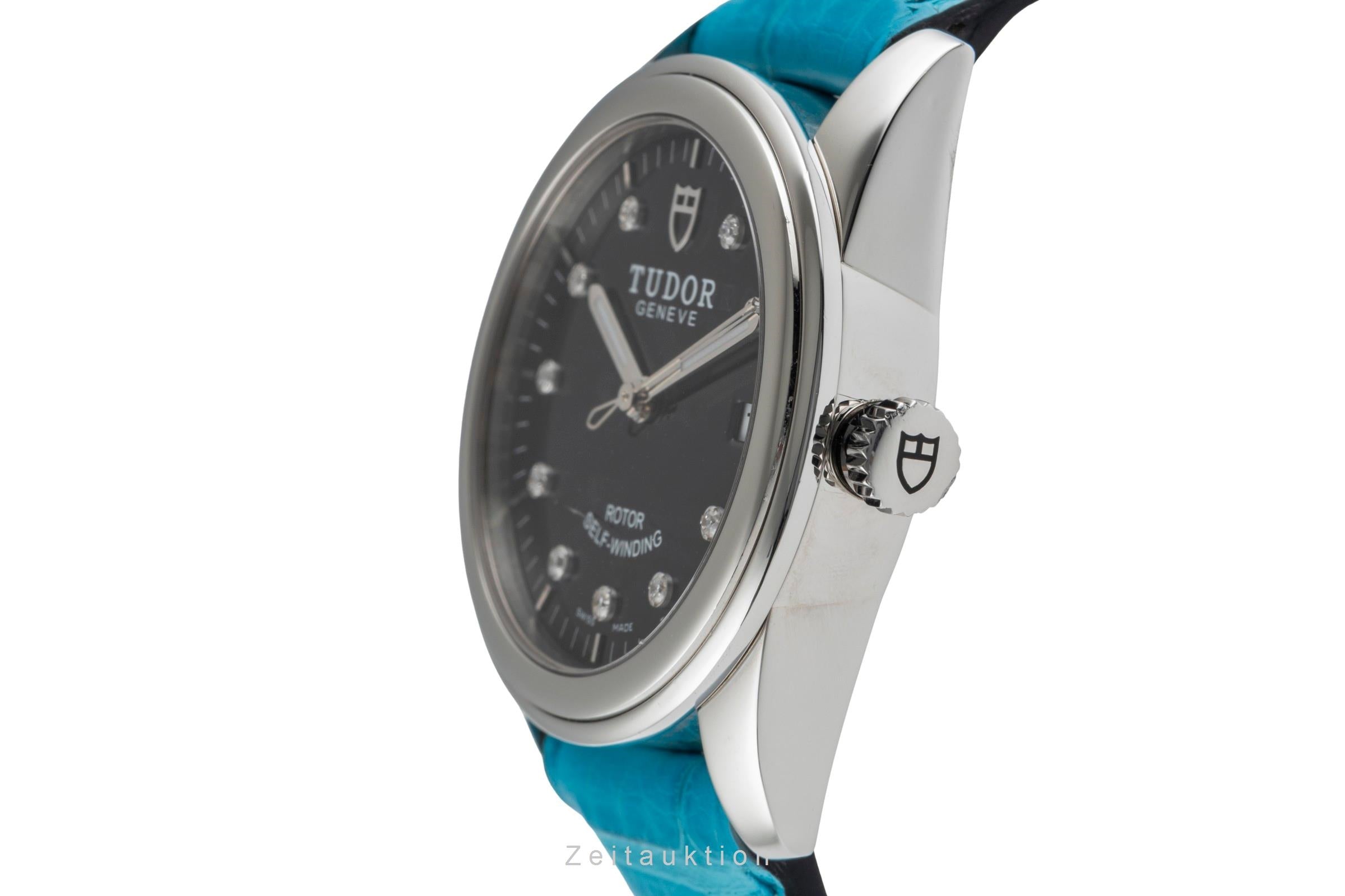 Tudor Glamour Date Edelstahl Diamonds Automatik Herrenuhr Ref. 55000 [2503638]