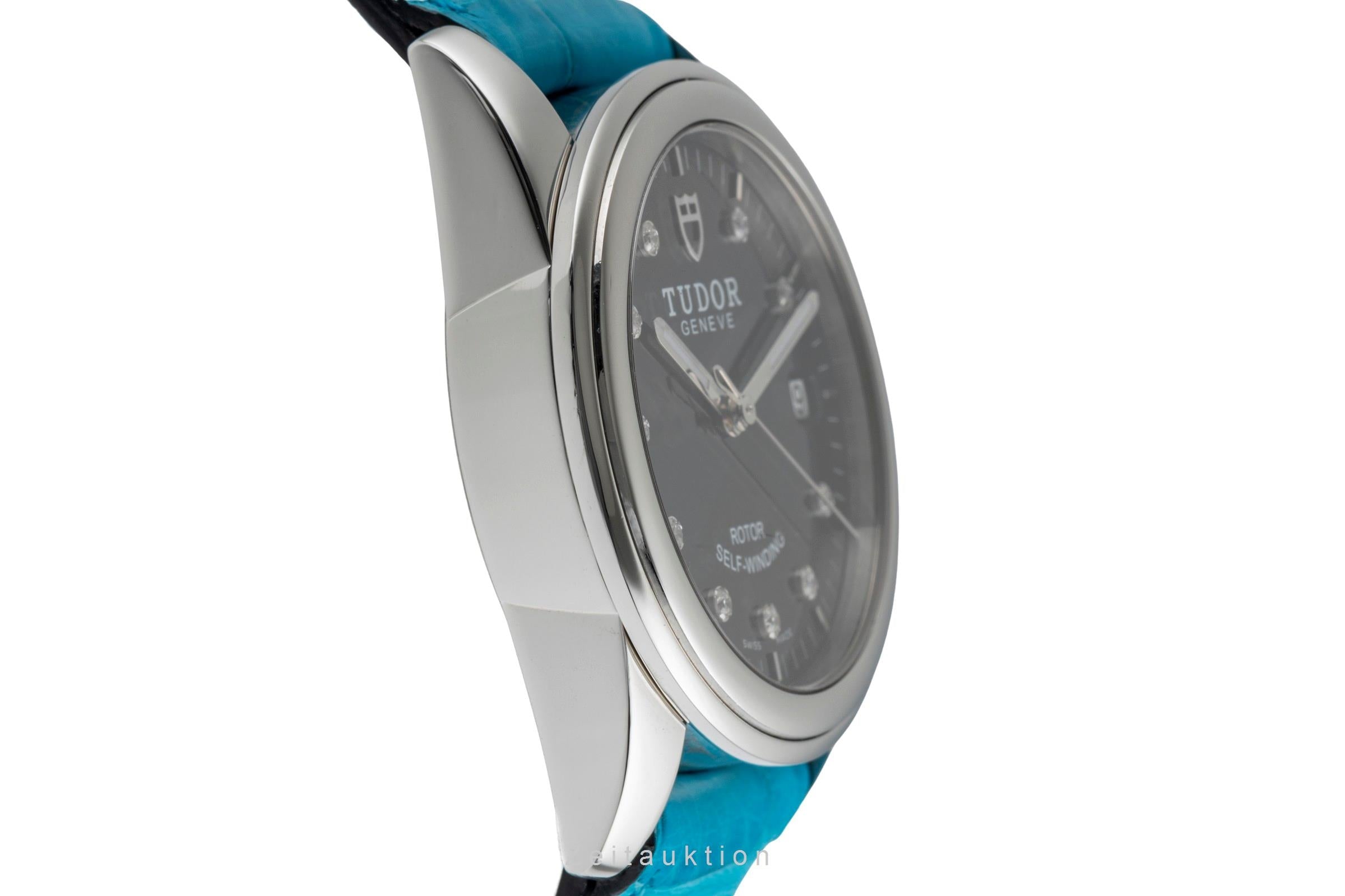 Tudor Glamour Date Edelstahl Diamonds Automatik Herrenuhr Ref. 55000 [2503638]