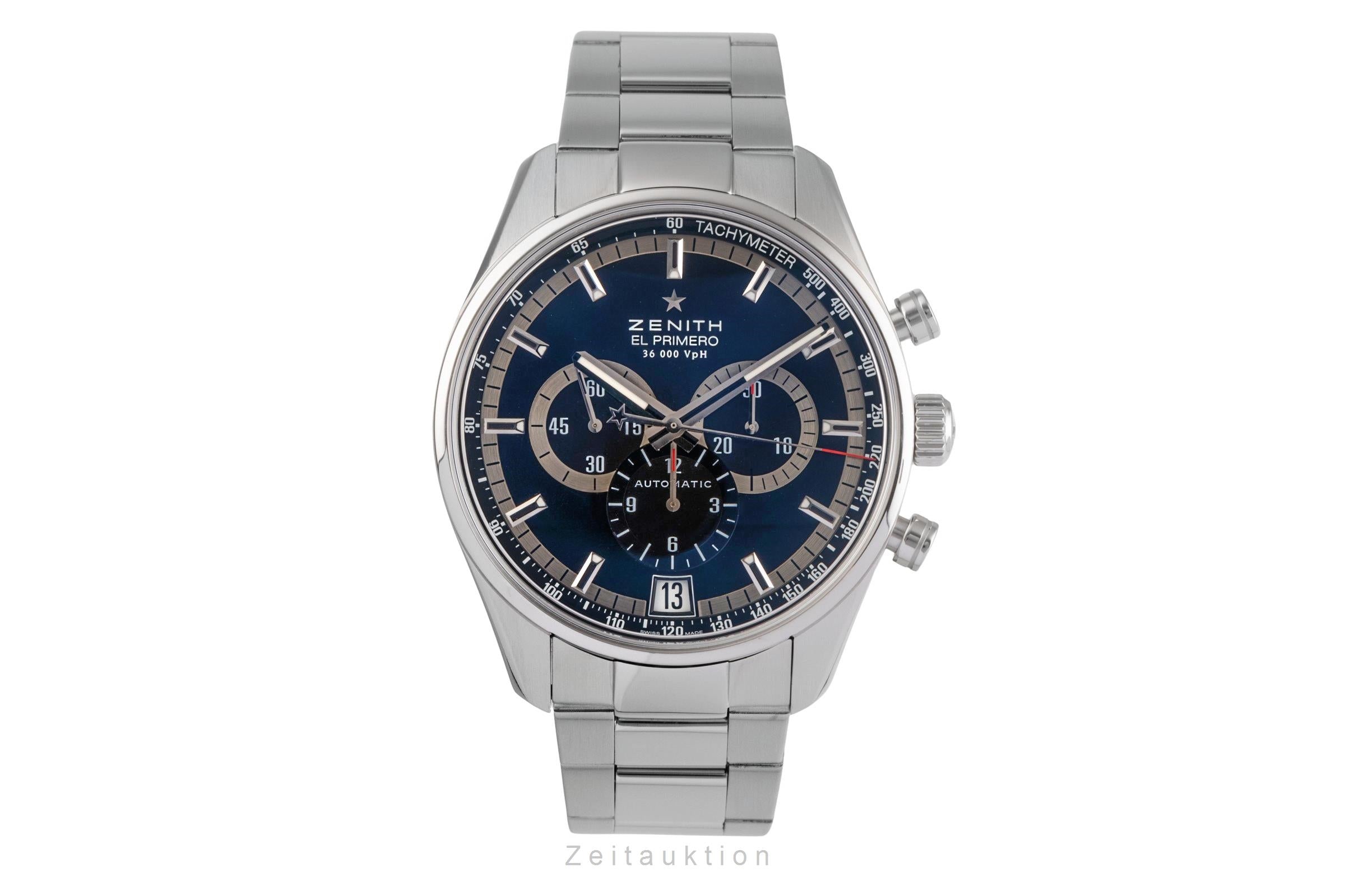 Zenith El Primero chronographe acier automatique montre pour hommes 03.2040.400/21.M2040  [2503648]
