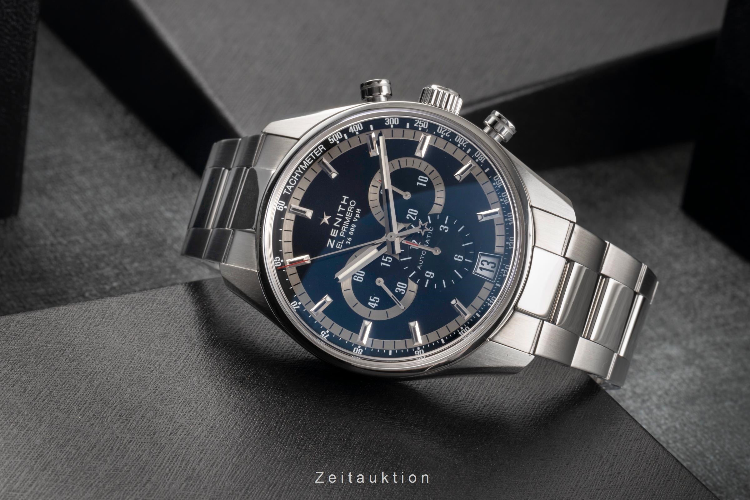 Zenith El Primero chronographe acier automatique montre pour hommes 03.2040.400/21.M2040  [2503648]