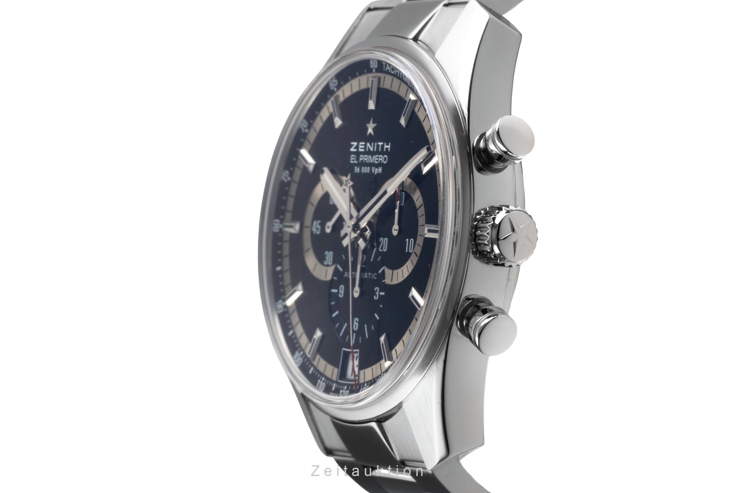 Zenith El Primero chronographe acier automatique montre pour hommes 03.2040.400/21.M2040  [2503648]