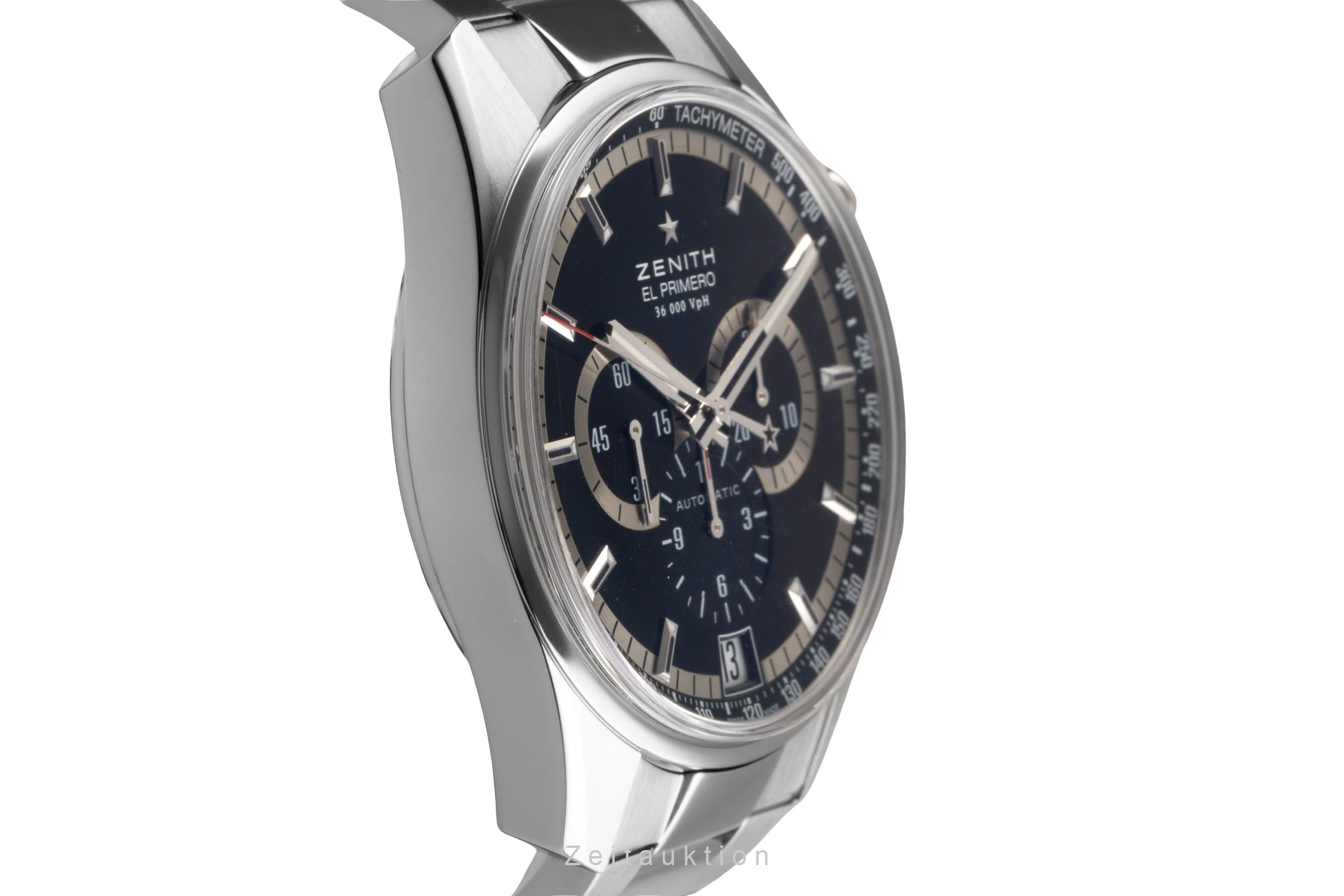 Zenith El Primero chronographe acier automatique montre pour hommes 03.2040.400/21.M2040  [2503648]