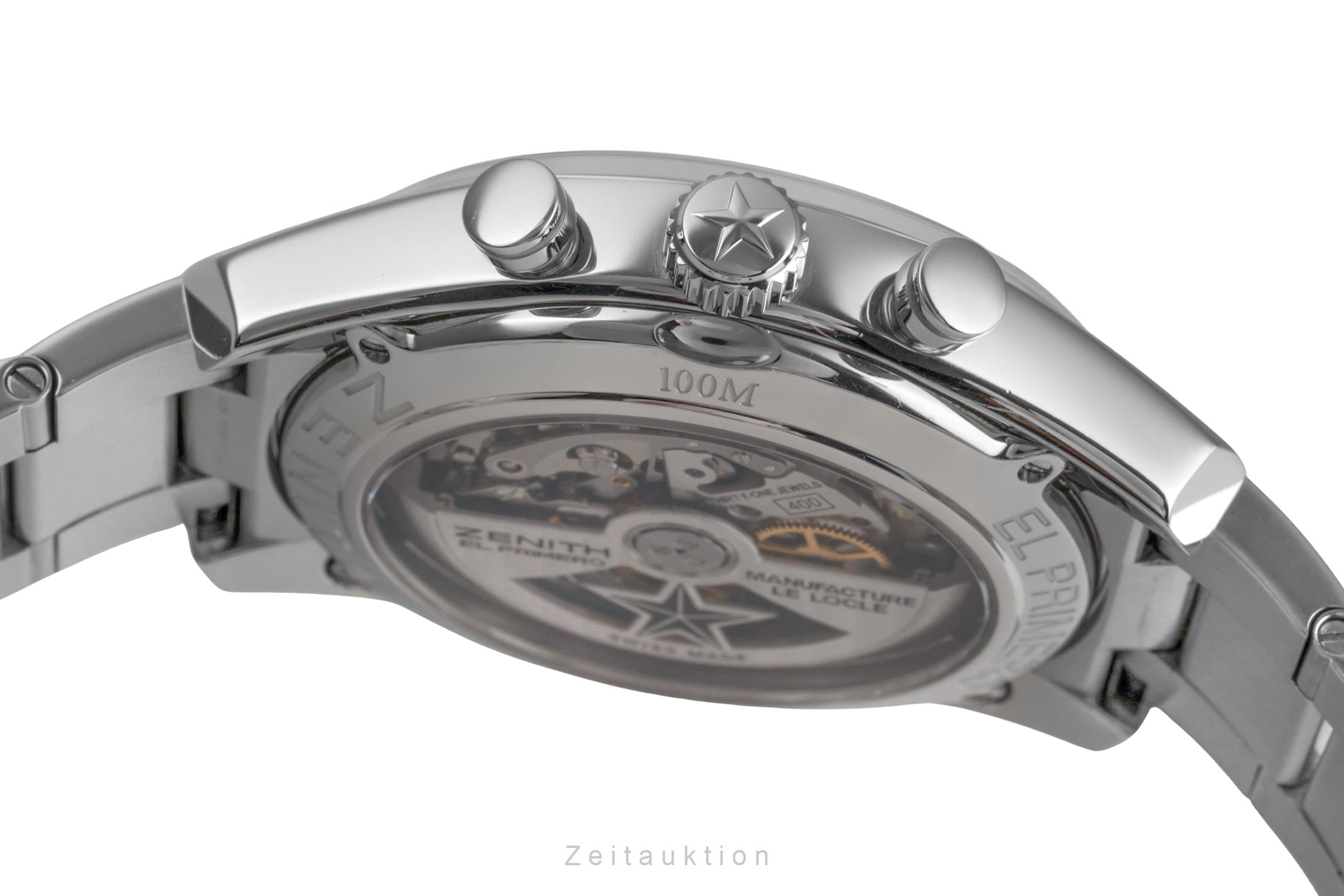 Zenith El Primero chronographe acier automatique montre pour hommes 03.2040.400/21.M2040  [2503648]