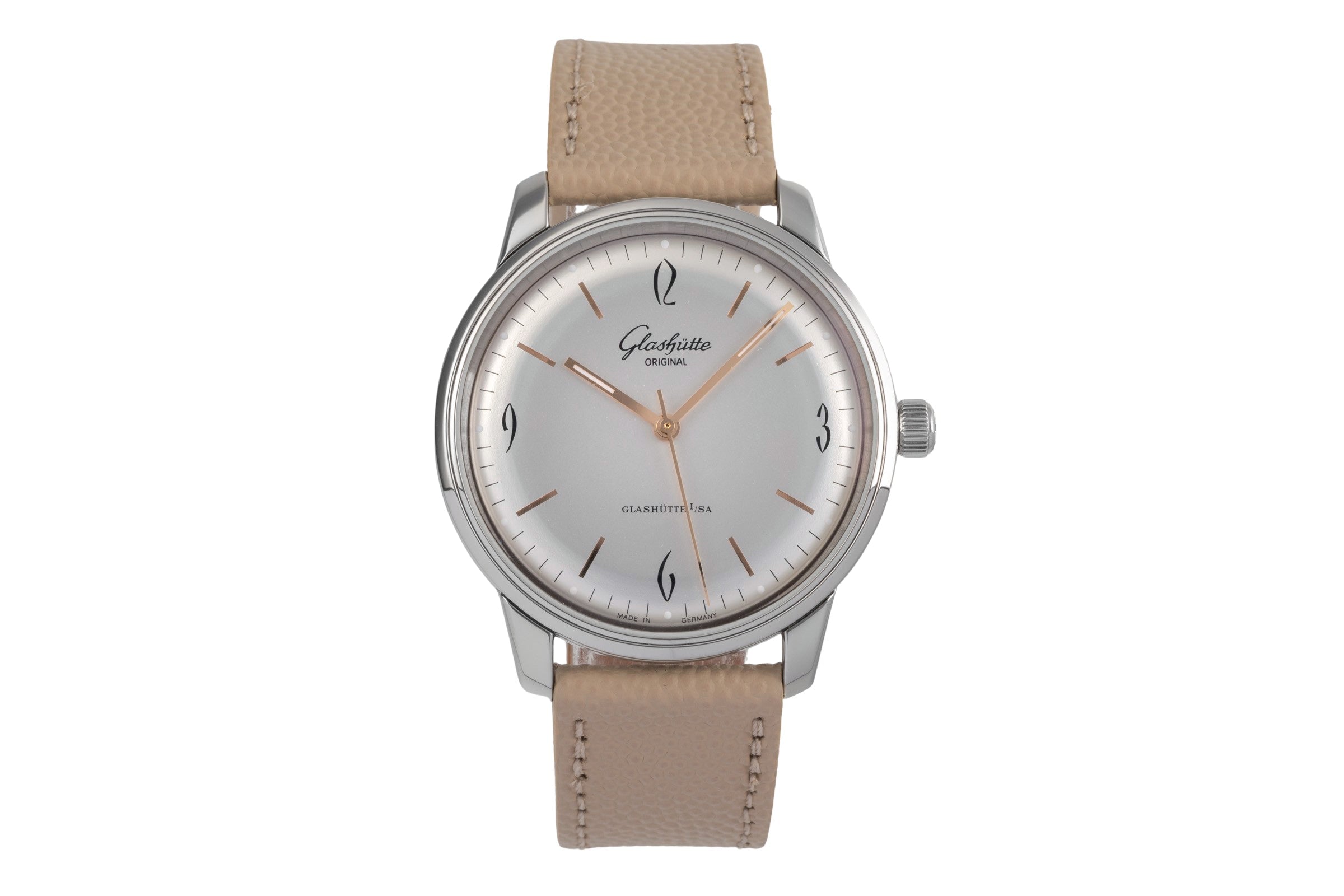 Glashütte Sixties steel automatic men's watch 1-39-52-01-02-04	  [2503654]