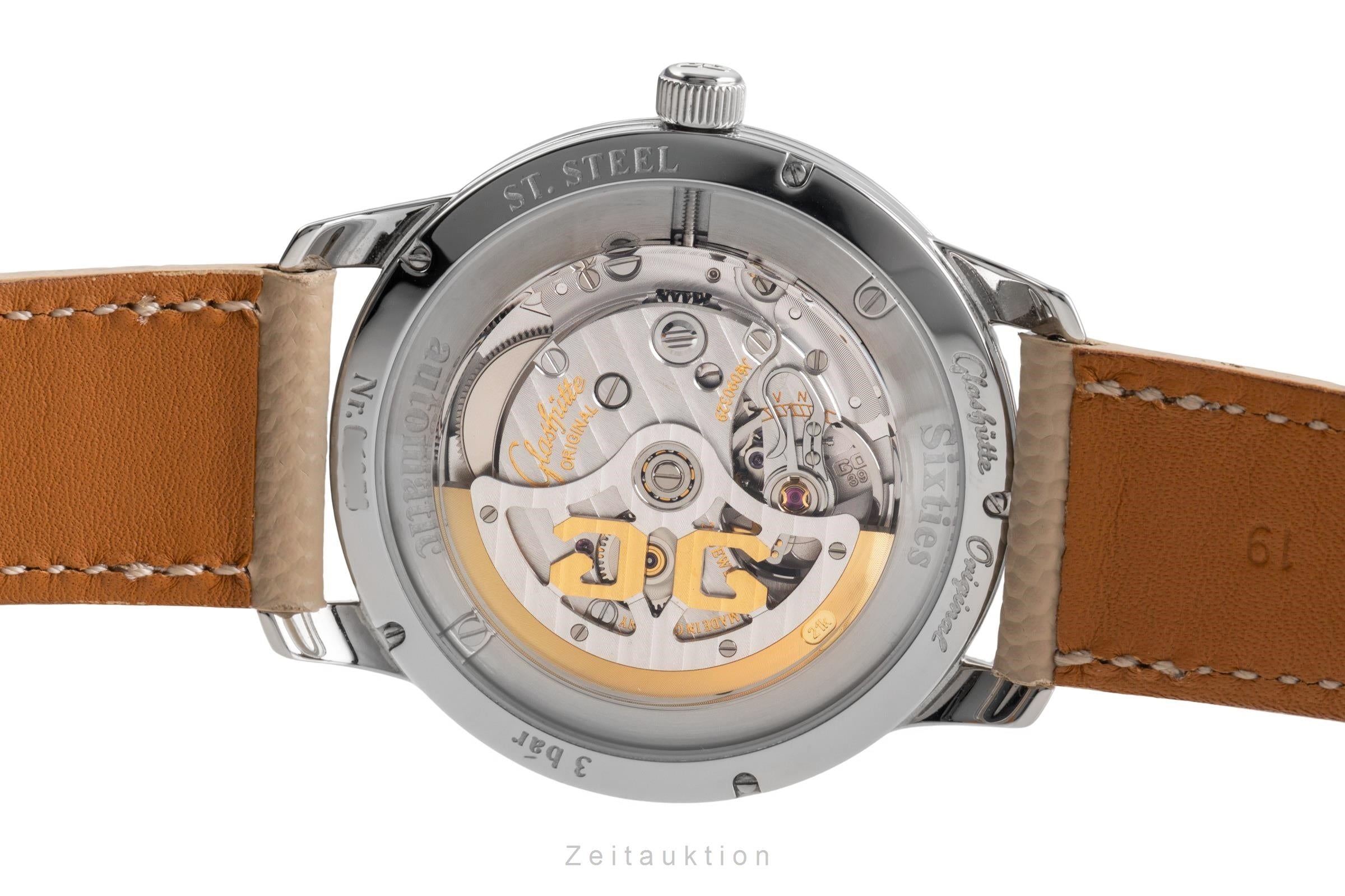 Glashütte Sixties steel automatic men's watch 1-39-52-01-02-04	  [2503654]