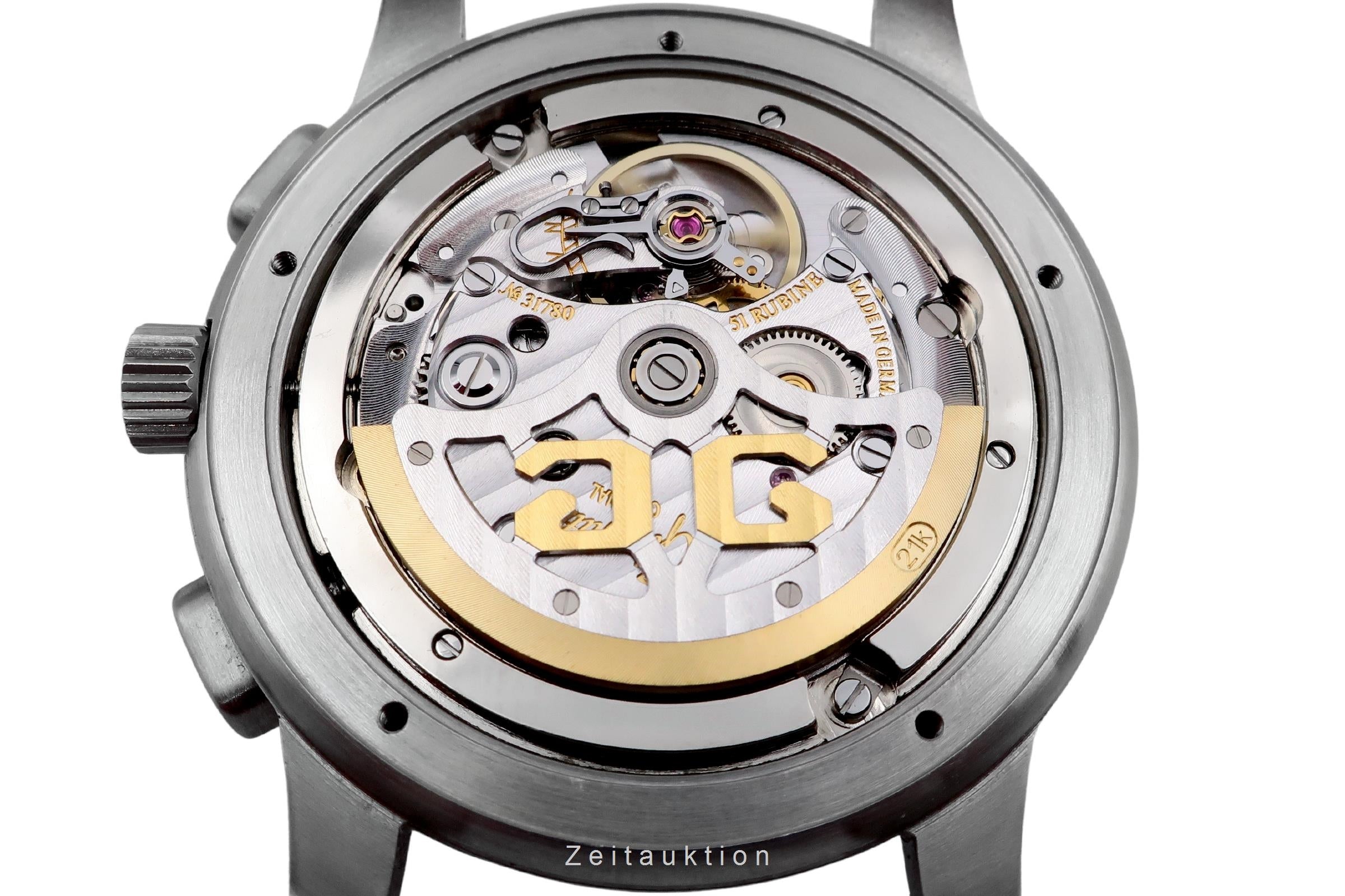 Glashütte Senator chronograph steel automatic men's watch 1-39-31-13-17-04	  [2503655]