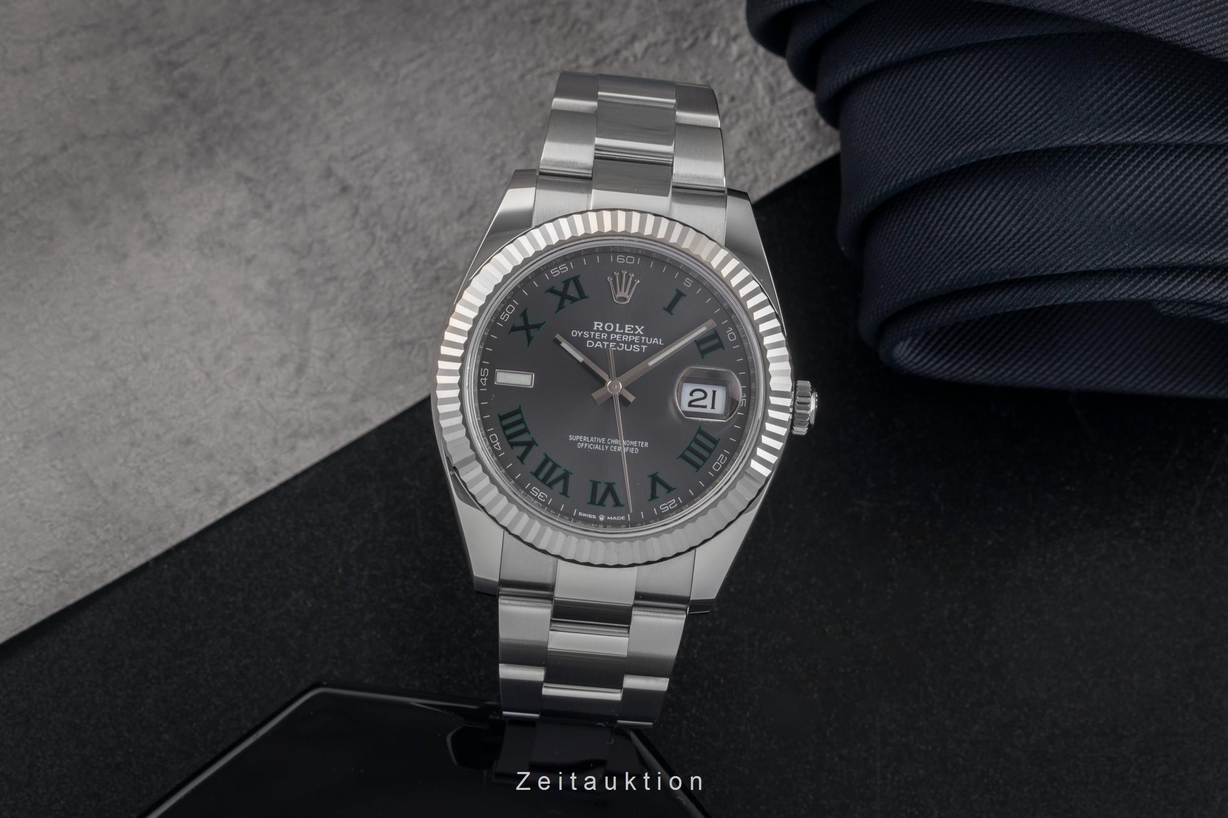 Rolex Datejust steel / white gold automatic men's watch 126334  [2503658]