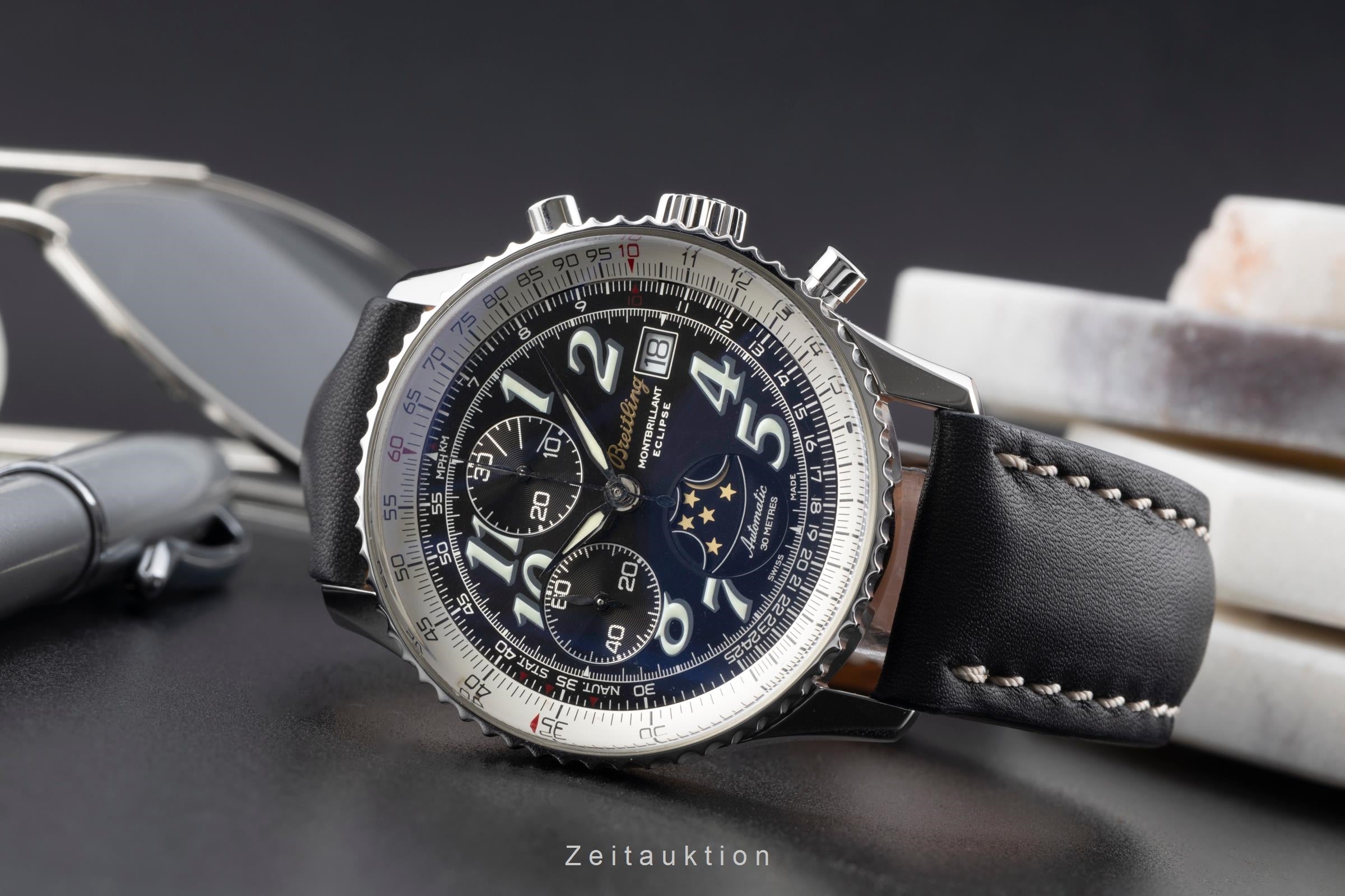 Breitling Montbrillant Eclipse Chronograph Automatik Stahl Herrenuhr Ref. A43030 [2503659]