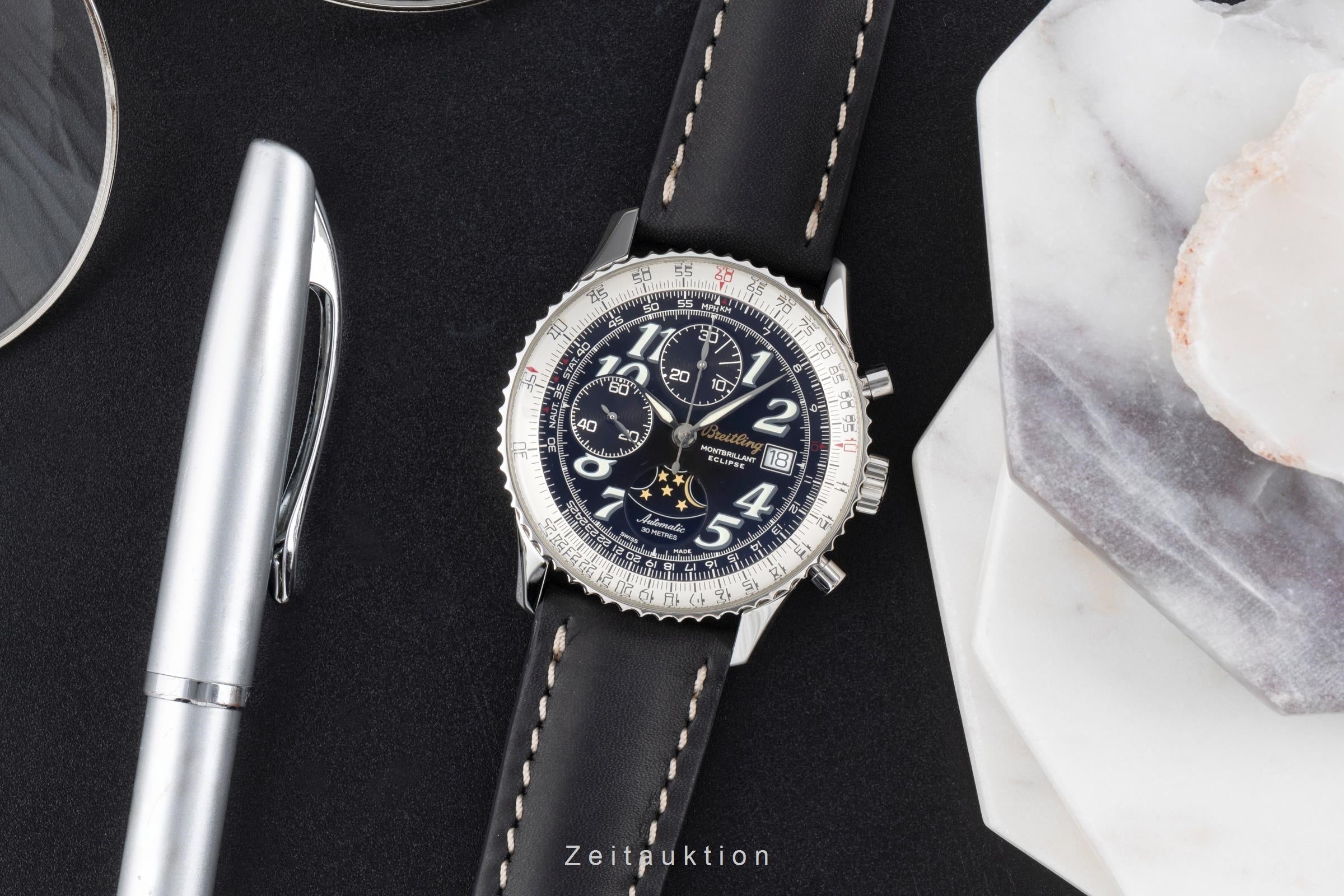 Breitling Montbrillant Eclipse Chronograph Automatik Stahl Herrenuhr Ref. A43030 [2503659]