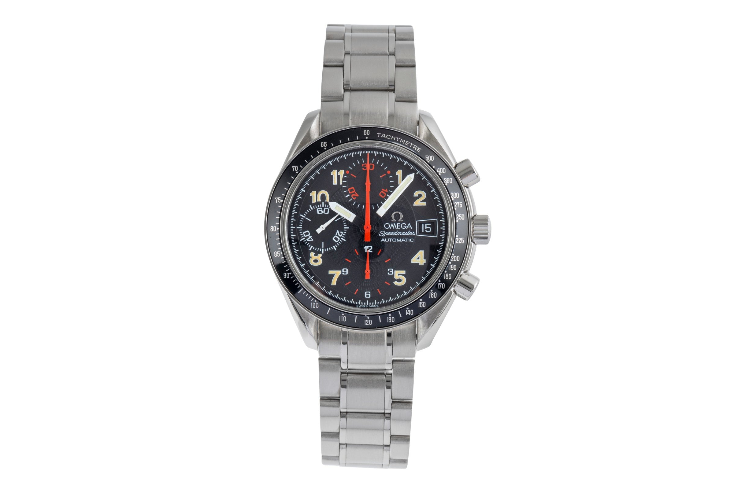 Omega Speedmaster Date chronograph steel automatic men's watch 3813.53.00 LP: 6100EUR  [2503661]