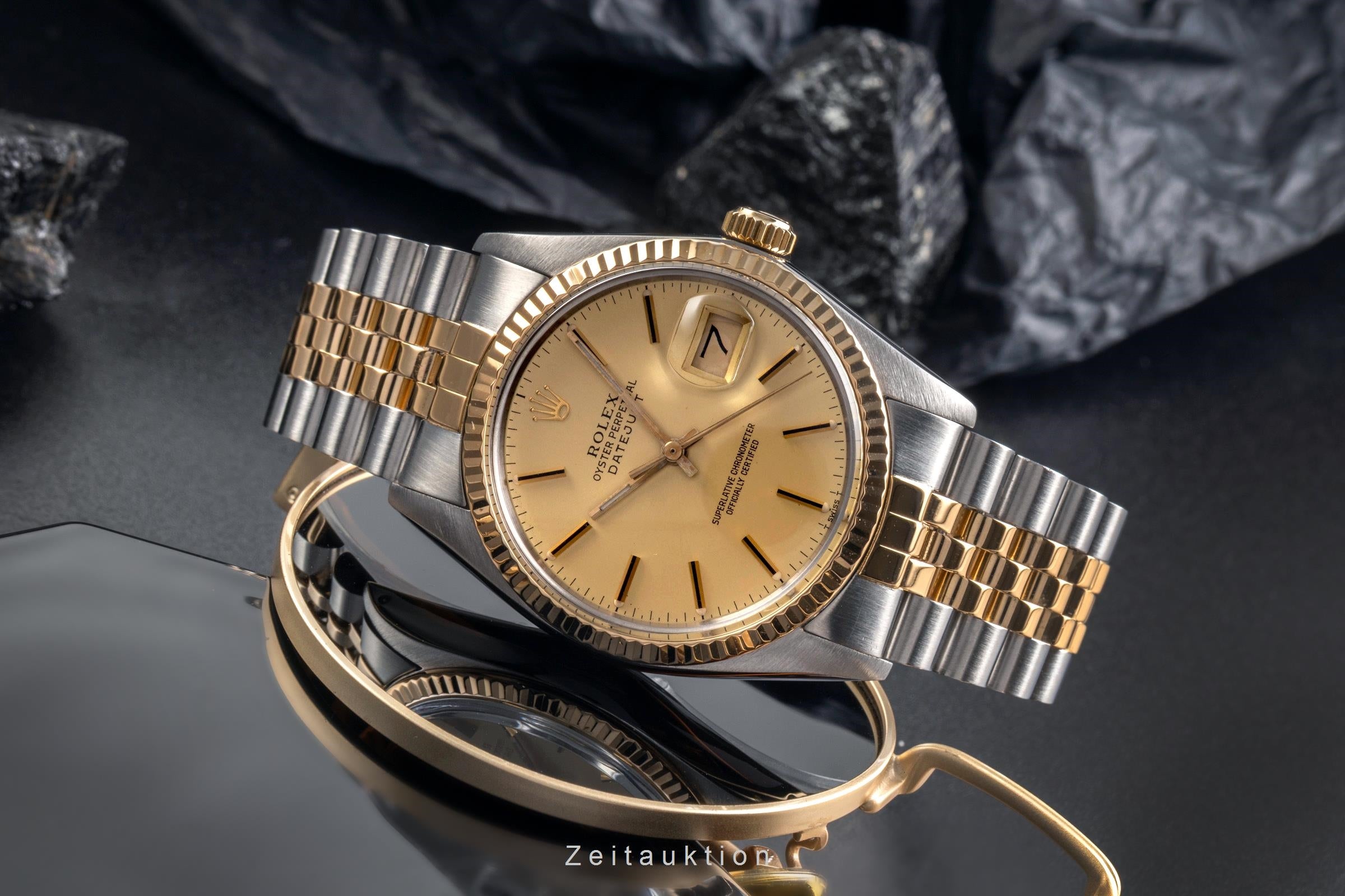 Rolex Datejust 36 Oyster Stahl Gold Automatik Ref. 16013 Klassiker [2503664]