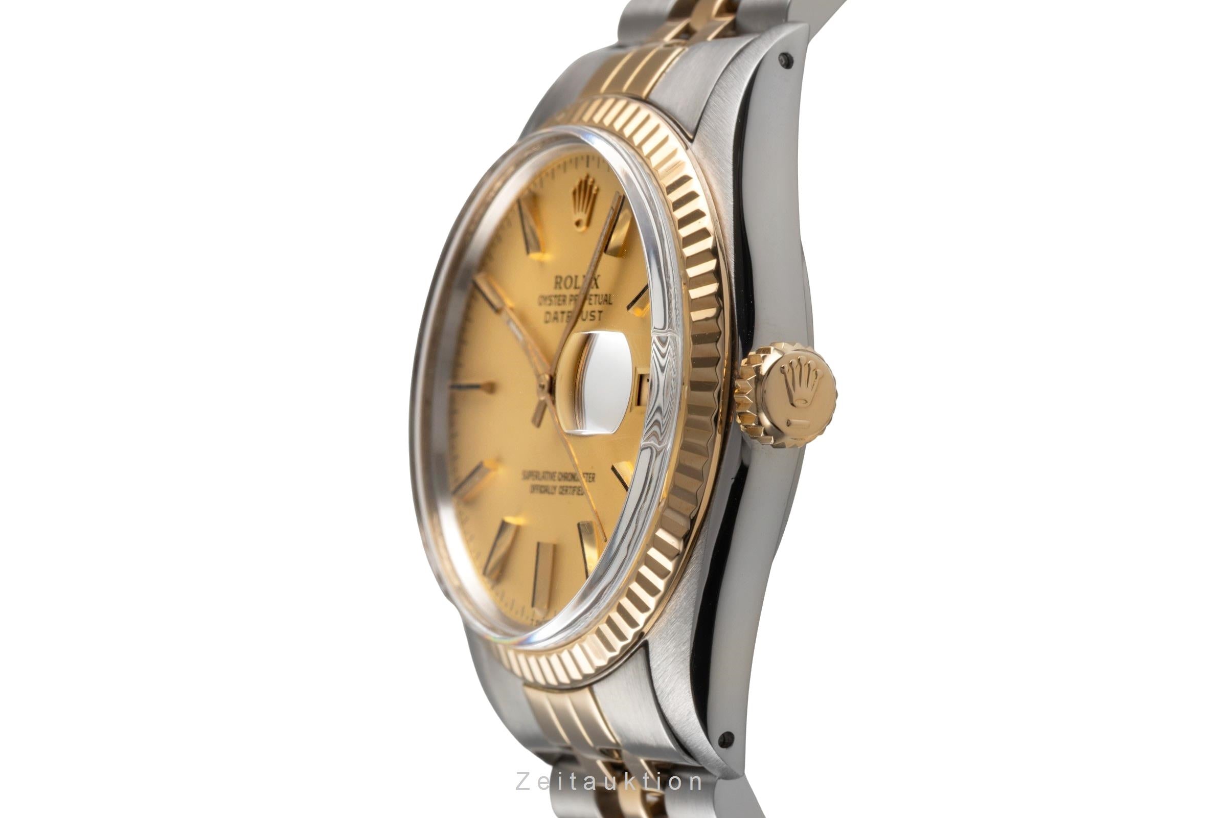 Rolex Datejust 36 Oyster Stahl Gold Automatik Ref. 16013 Klassiker [2503664]