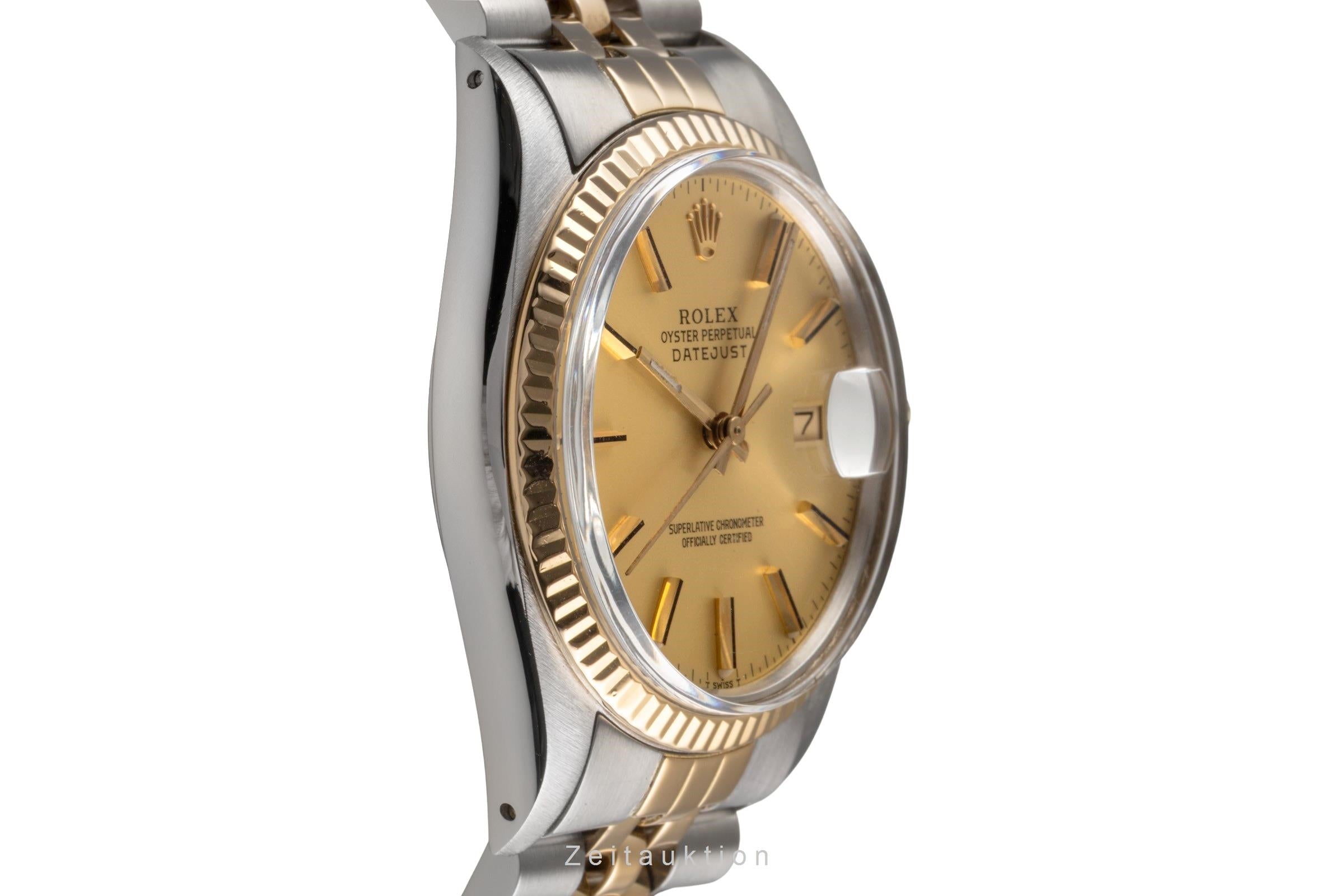 Rolex Datejust 36 Oyster Stahl Gold Automatik Ref. 16013 Klassiker [2503664]