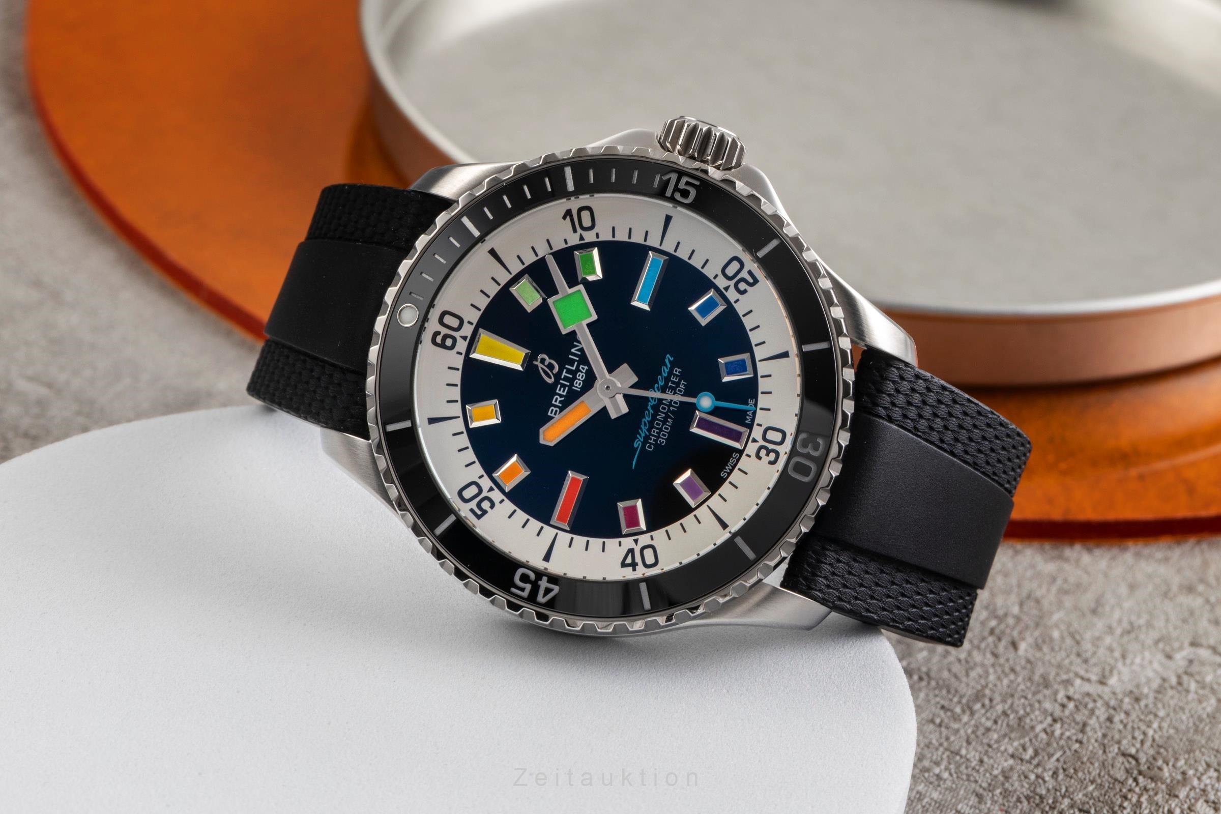 Breitling Superocean acier automatique montre pour hommes A17375211B2S2 LP: 5350EUR  [2503666]