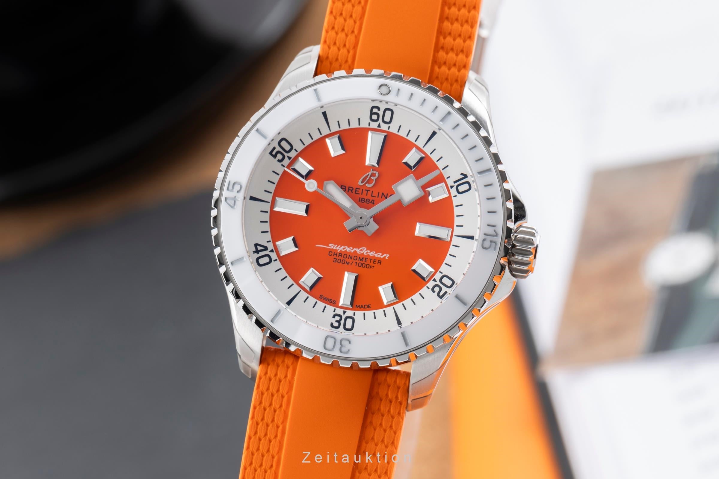 Breitling Superocean Stahl Automatik Herrenuhr Ref. A17377211O1S1 B&P [2503667]