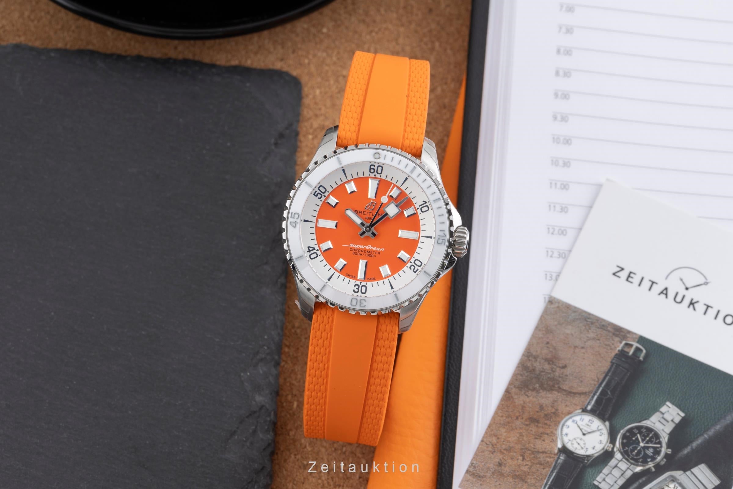 Breitling Superocean Stahl Automatik Herrenuhr Ref. A17377211O1S1 B&P [2503667]