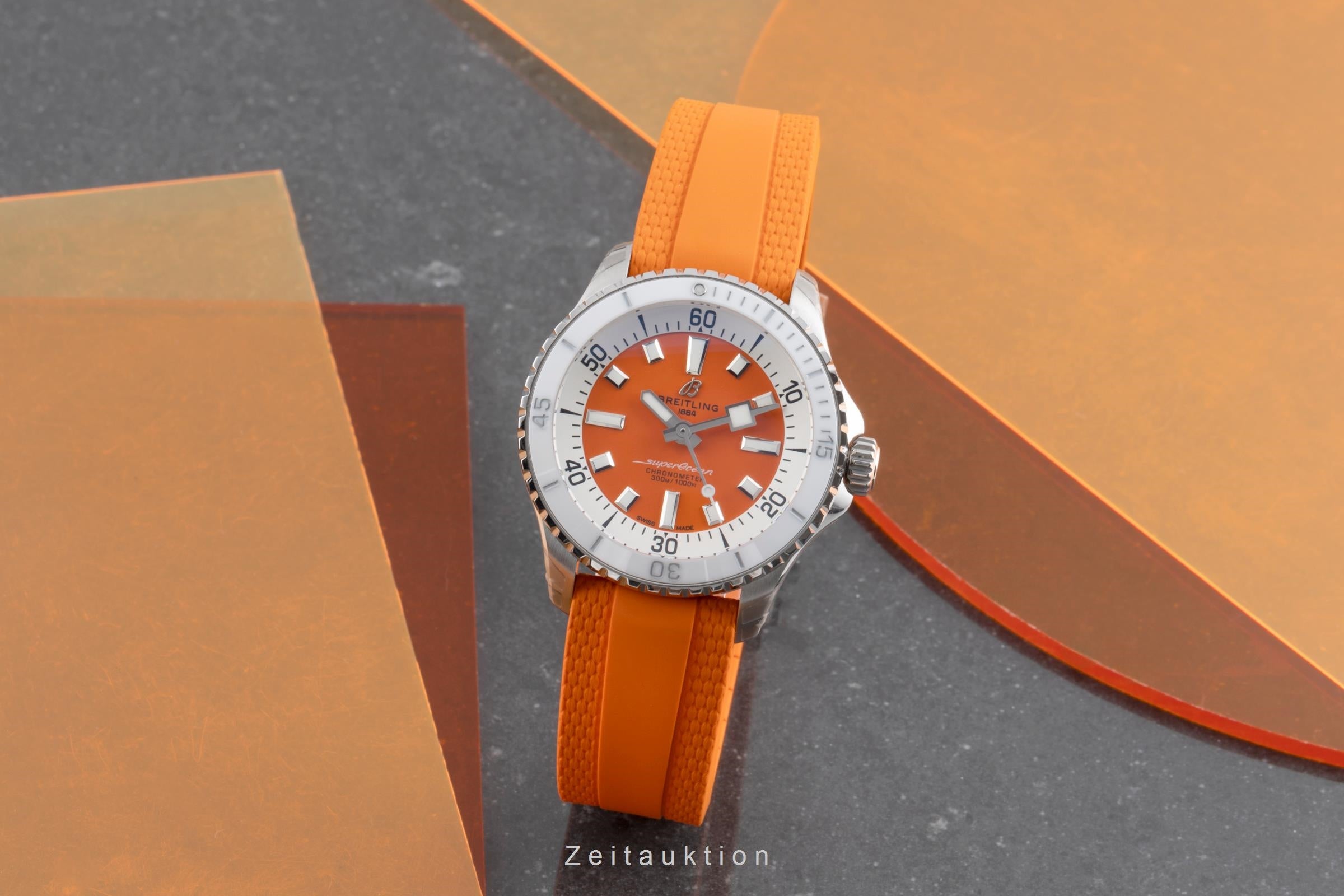 Breitling Superocean Stahl Automatik Herrenuhr Ref. A17377211O1S1 B&P [2503668]